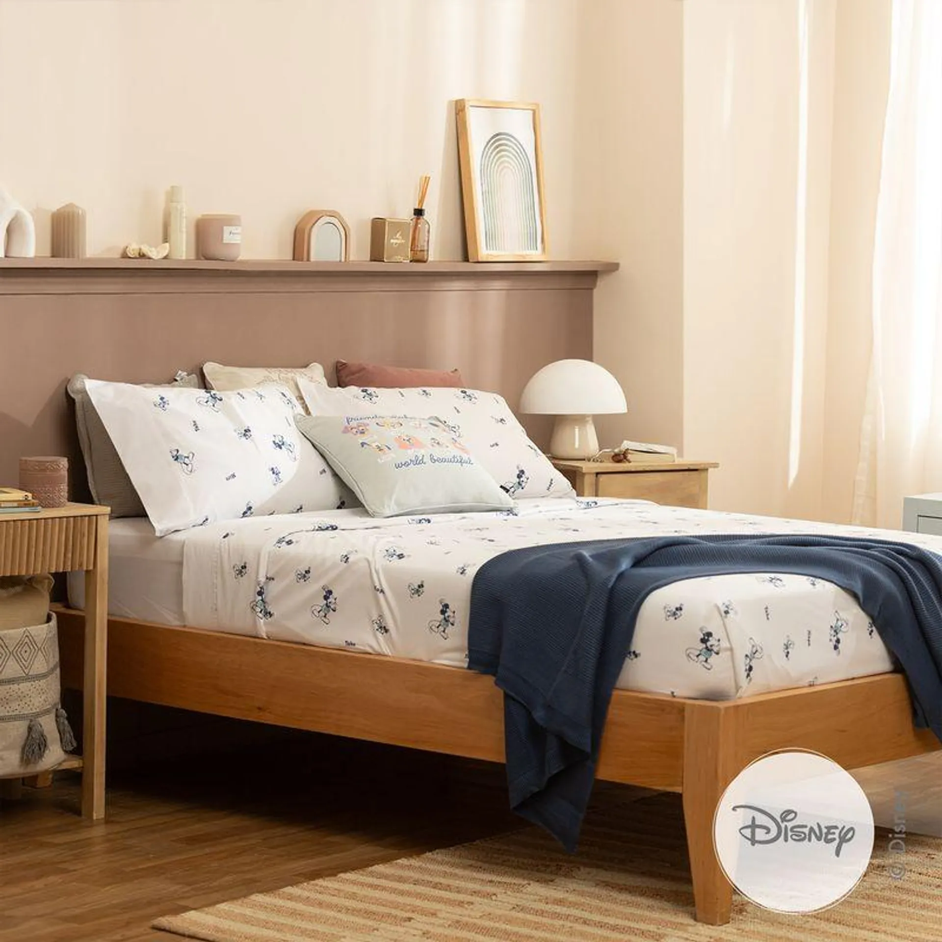 Juego de Sábanas Queen Size Siesta Mickey