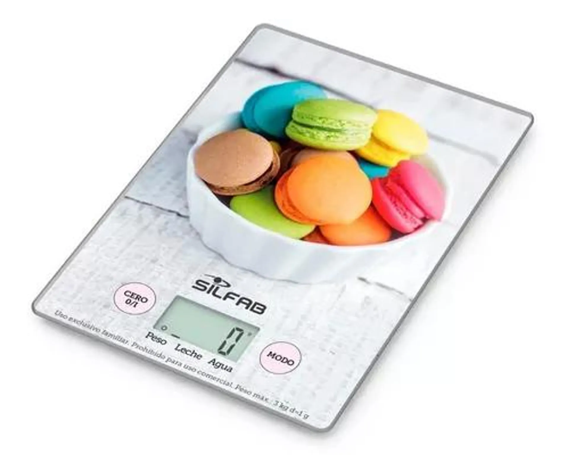 Balanza Digital De Cocina Macaroon Bc300m Hasta 3 Kg