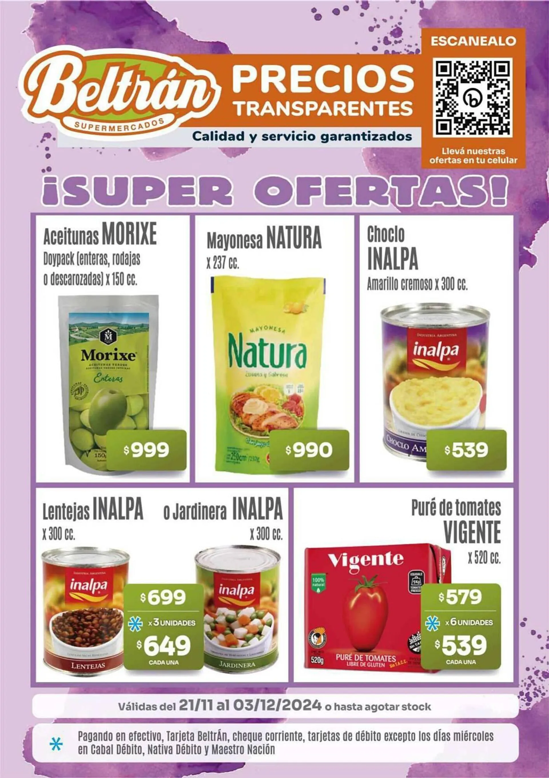 Ofertas de Catálogo Unico Supermercados 21 de noviembre al 3 de diciembre 2024 - Página 2 del catálogo