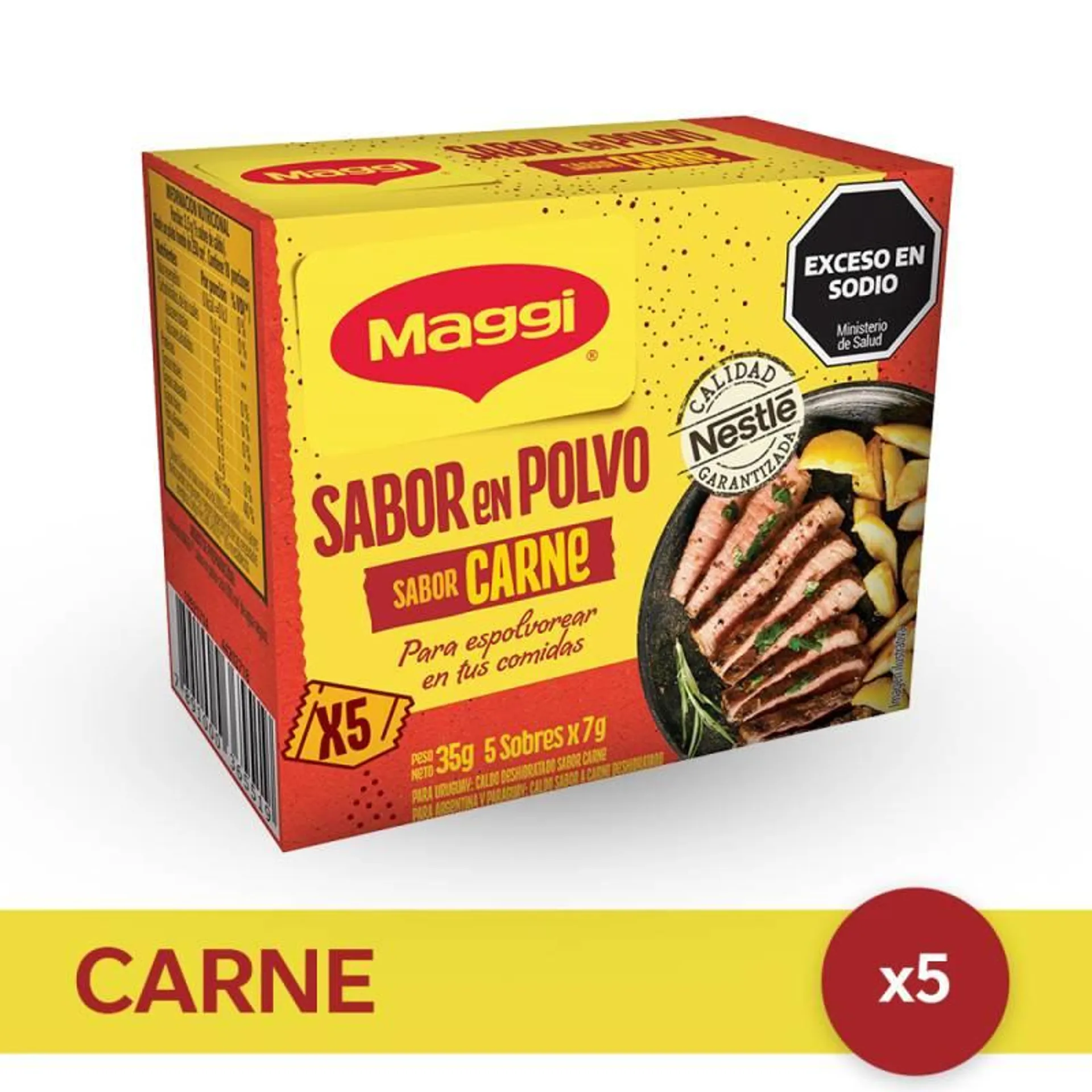 Sabor en Polvo Carne Maggi x 5u.