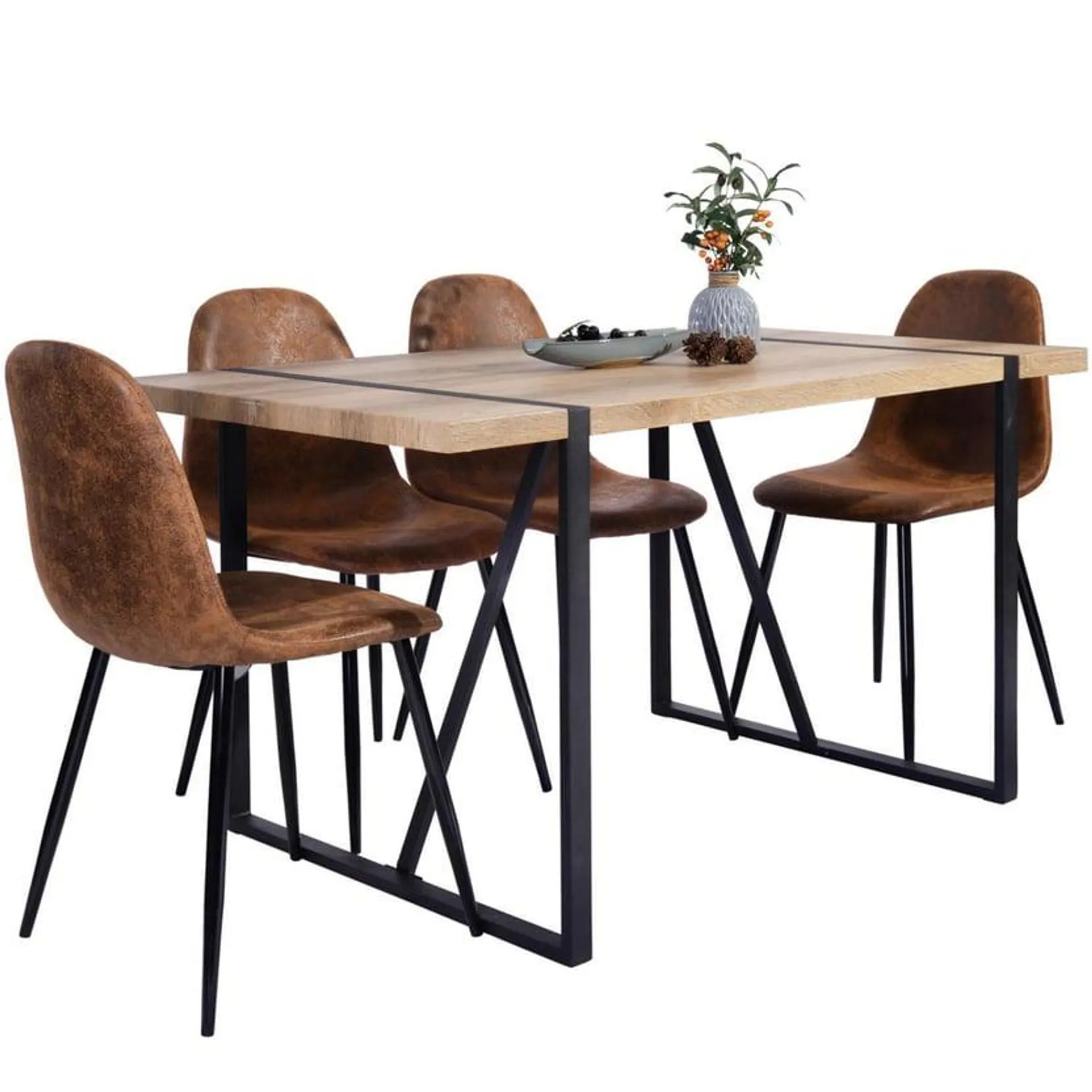 Juego de comedor Vexa mesa rectangular y 4 sillas