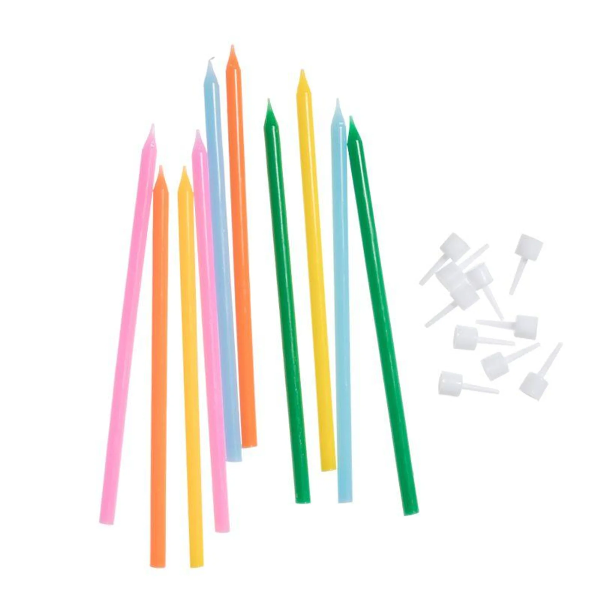 Velas Largas Simplicity de Colores x 13 cm