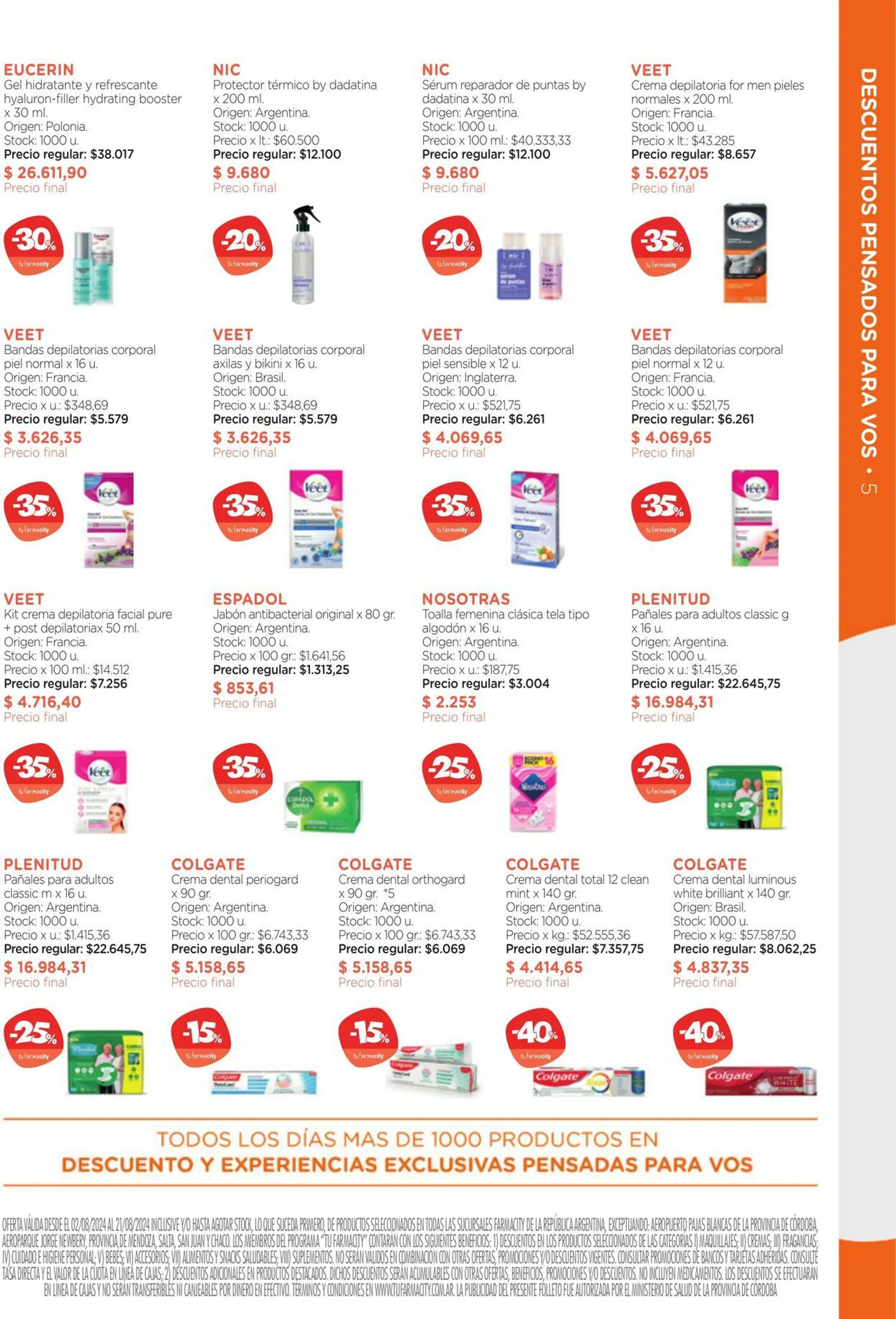 Ofertas de Farmacity 1 de agosto al 31 de agosto 2024 - Página 5 del catálogo