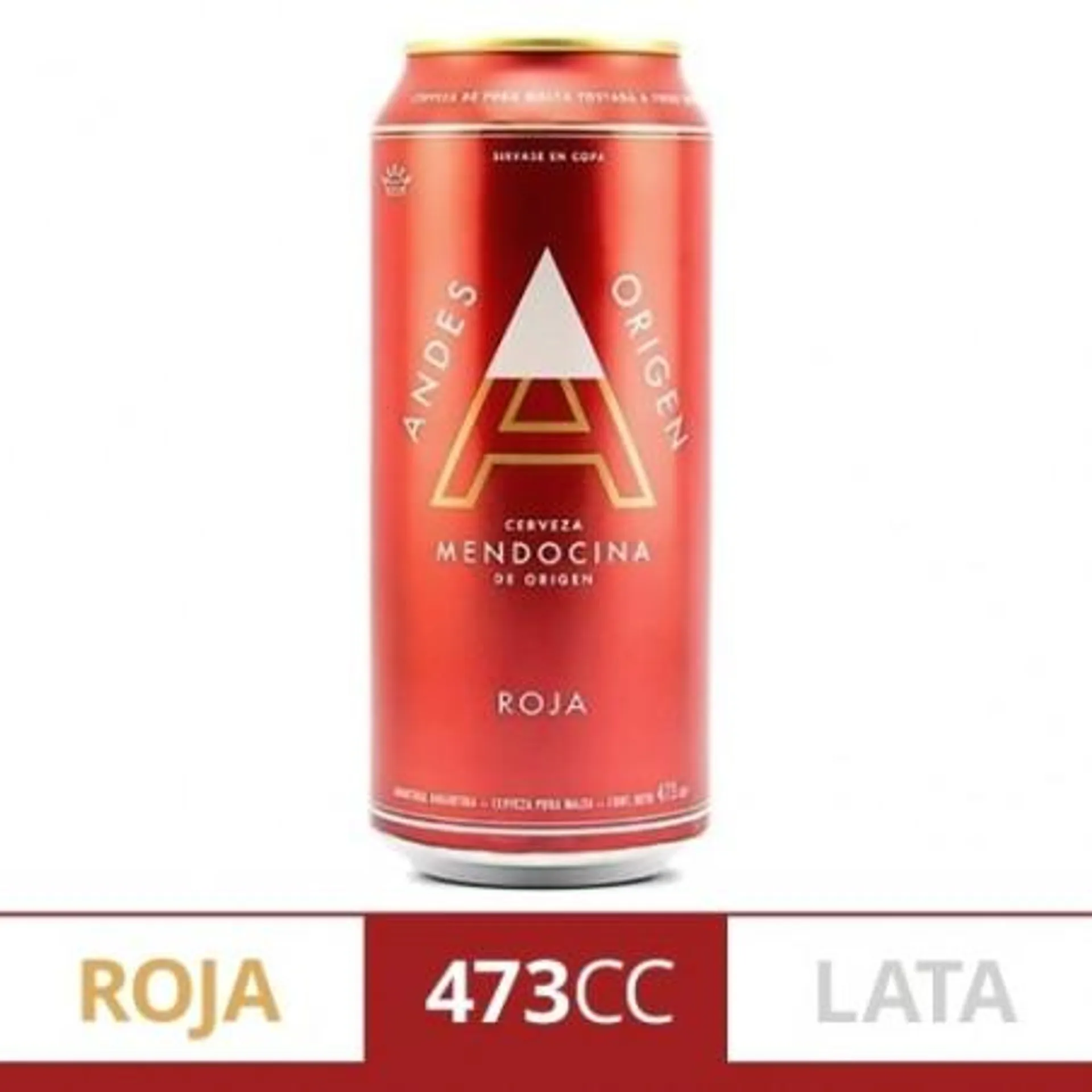 CERVEZA ANDES ORIGEN ROJA 473 CC.