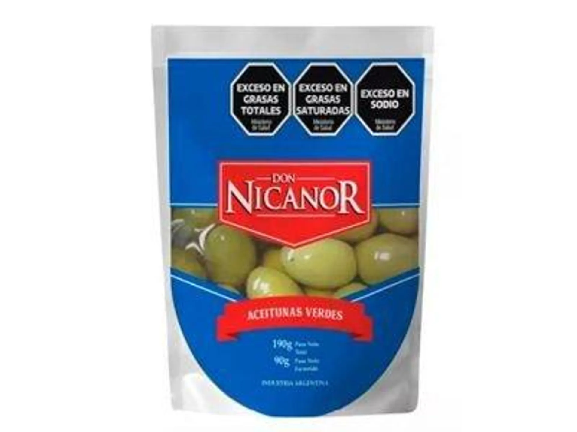 ACEITUNAS DON NICANOR VERDE DOYPACK 90 GR