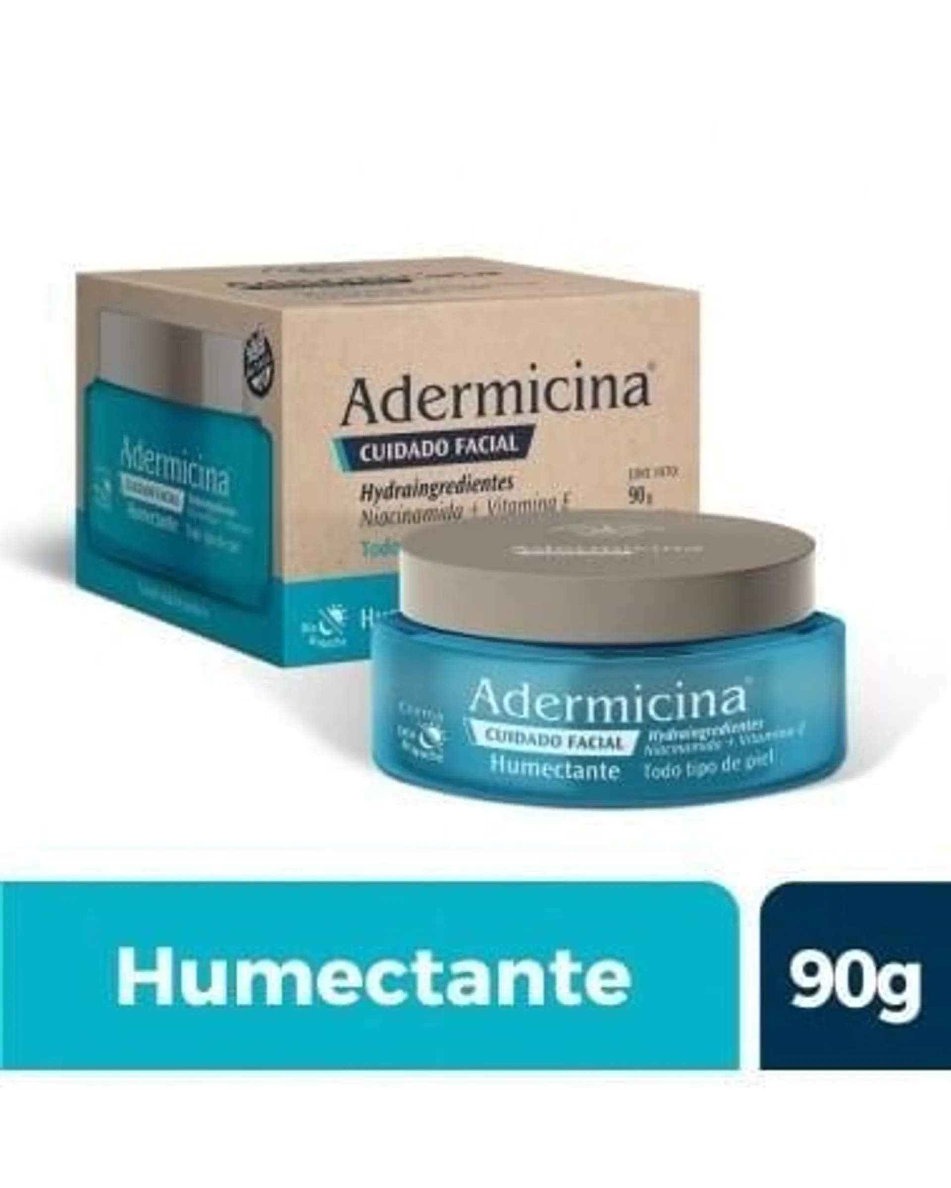 Adermicina a Adermicina Crema Facial Humectante Vitamina E 90 g