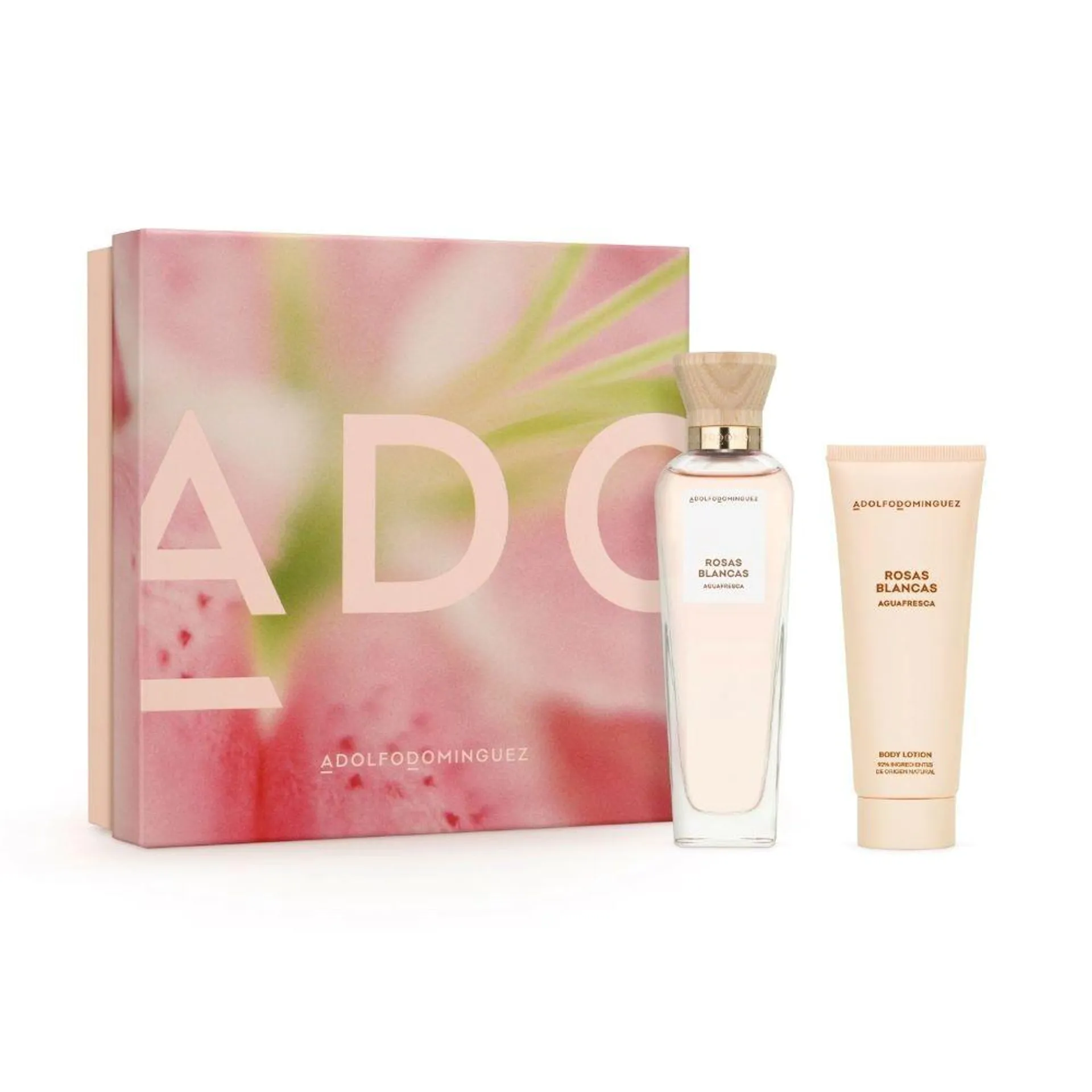 Set Agua Fresca Rosas Blancas EDT 120 Ml + Body Lotion