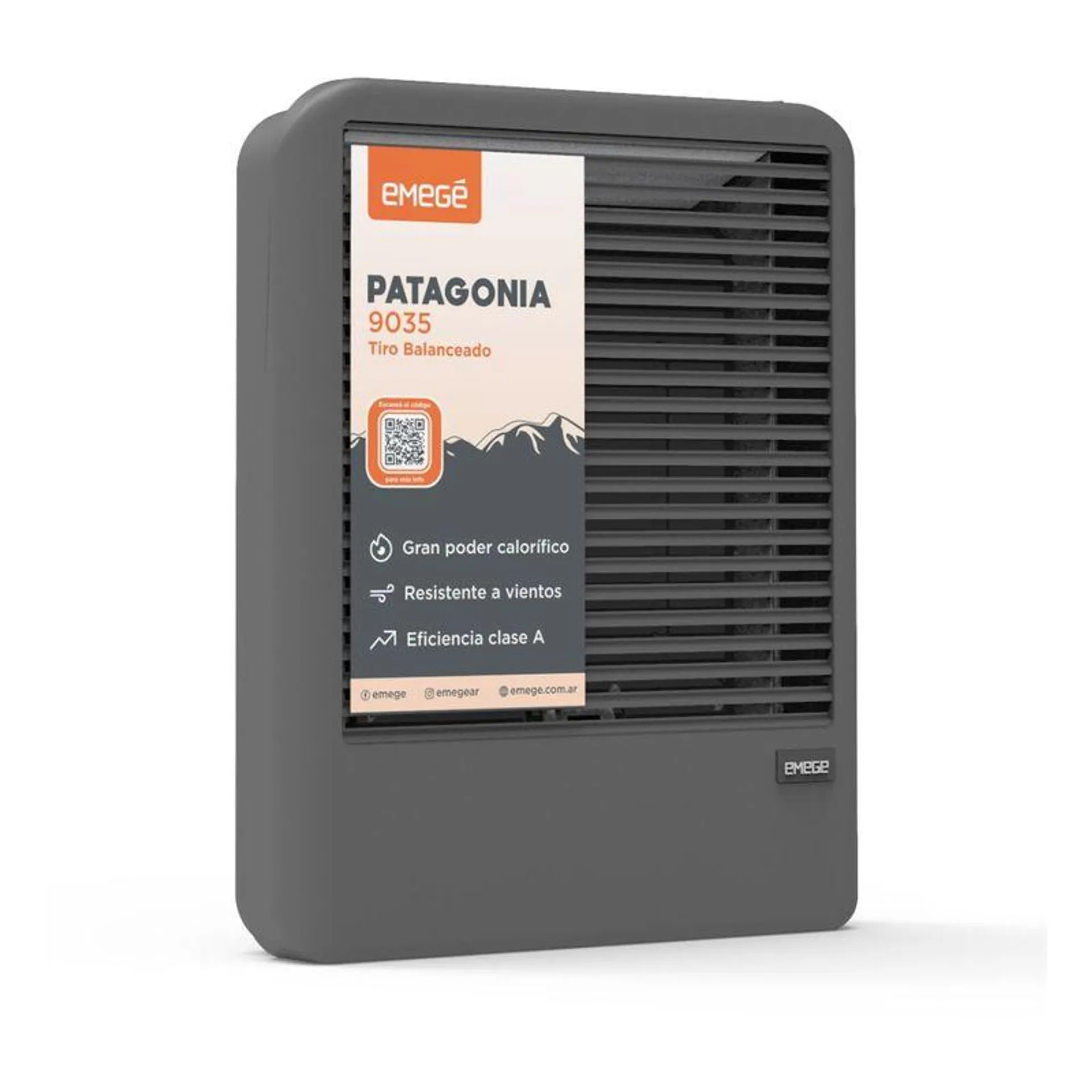 Calefactor Emege 3500 Tb Mg Linea Patagonia Mod 9035