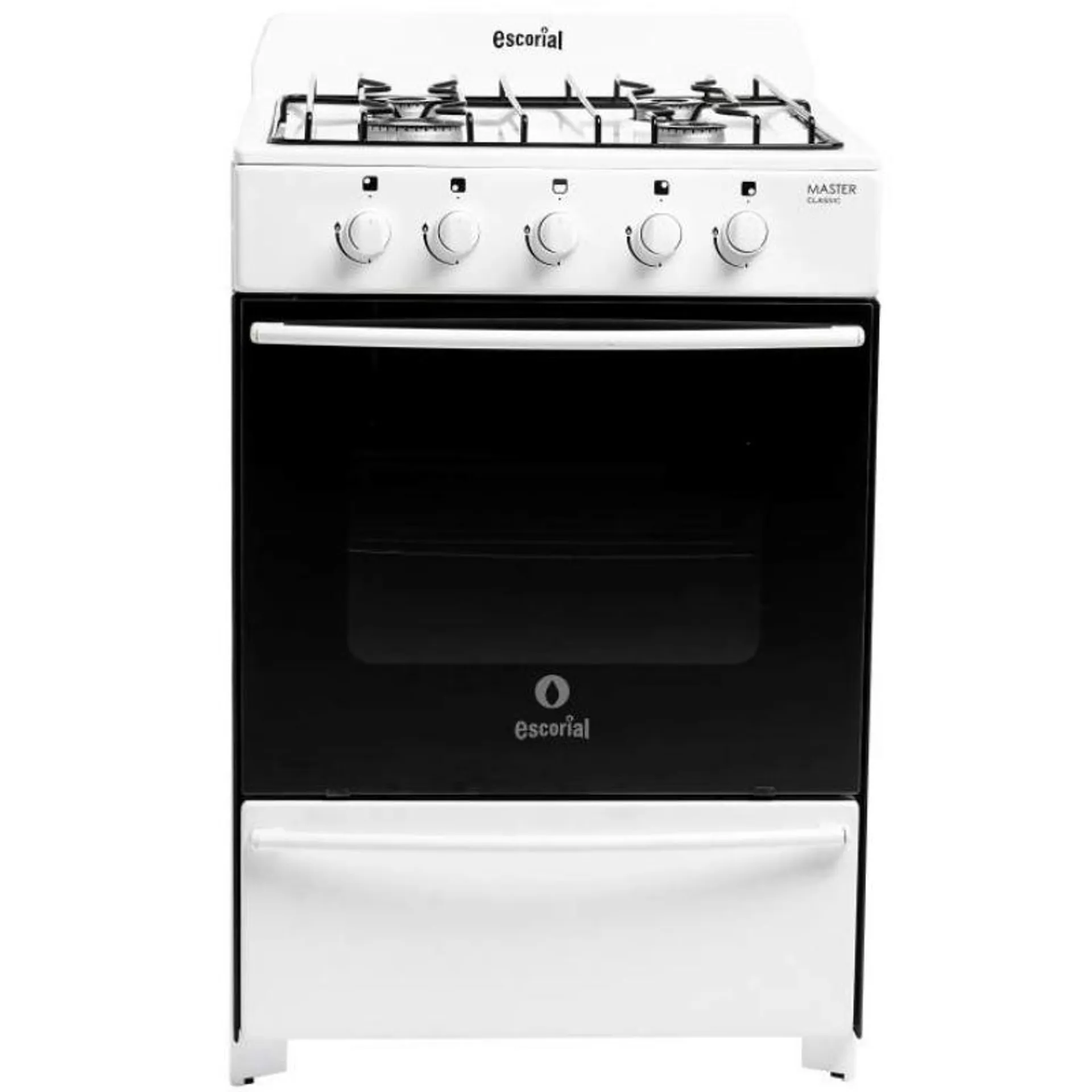 COCINA ESCORIAL 56cm MASTER CLASSIC BLANCA GAS NATURAL