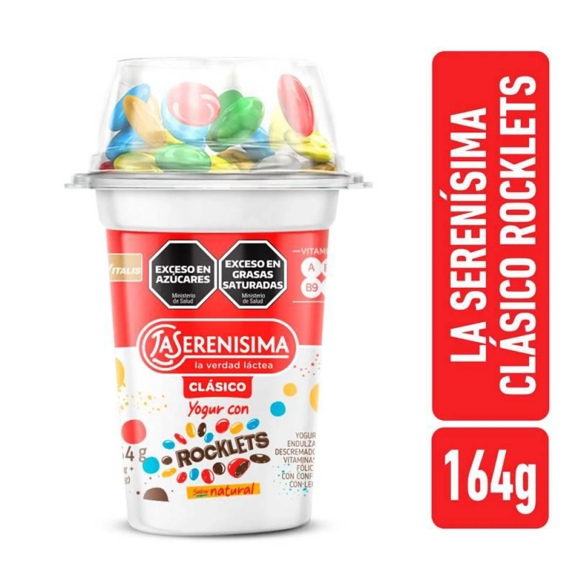 Yogur con Rocklets Clásico La Serenísima x 164gr