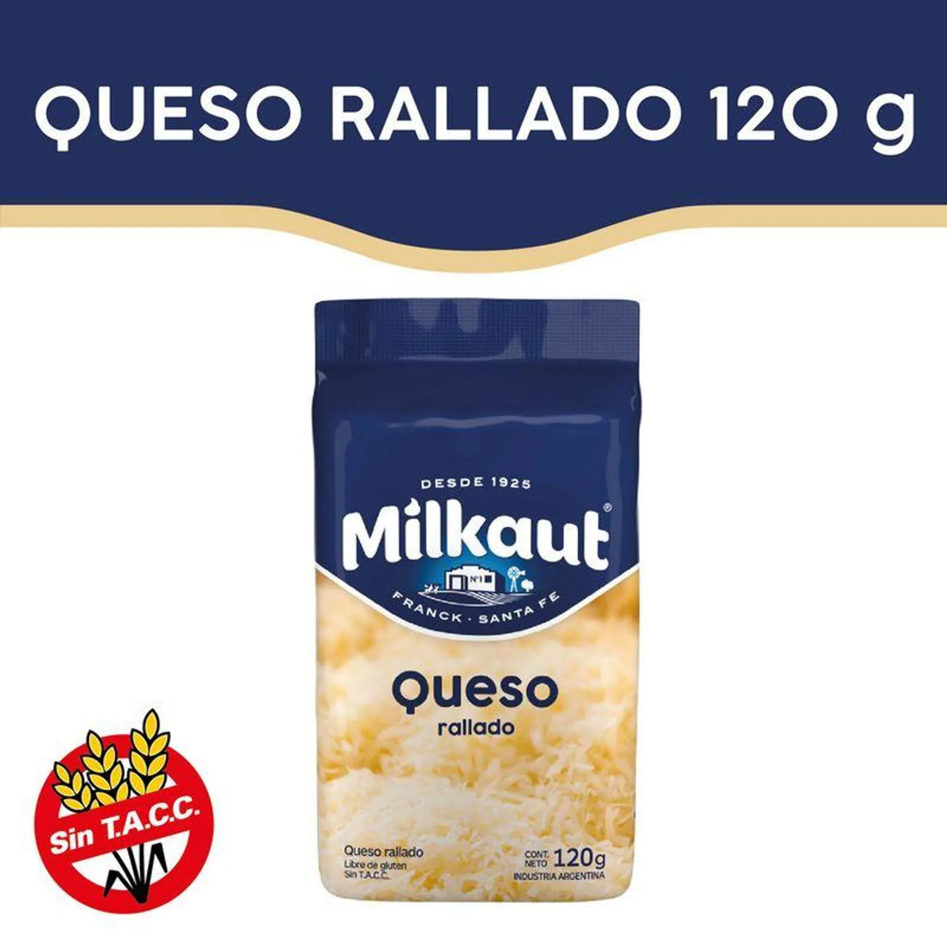 Queso Rallado Milakut 120 Gr