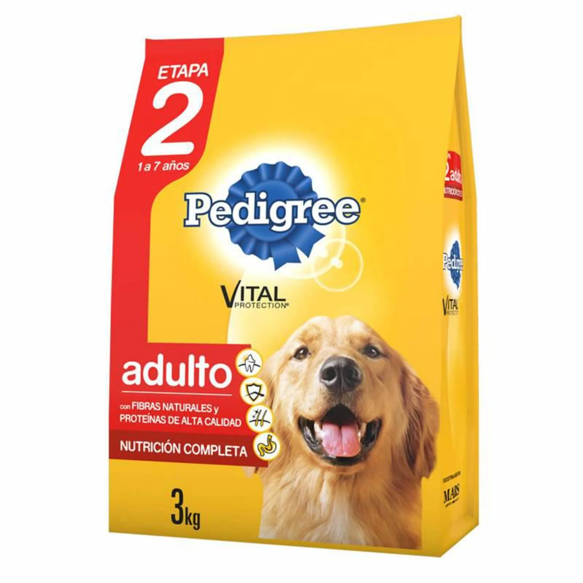 Alimento para Perro Vegetales Pollo Adulto ET2 Pedigree x 3 kg.