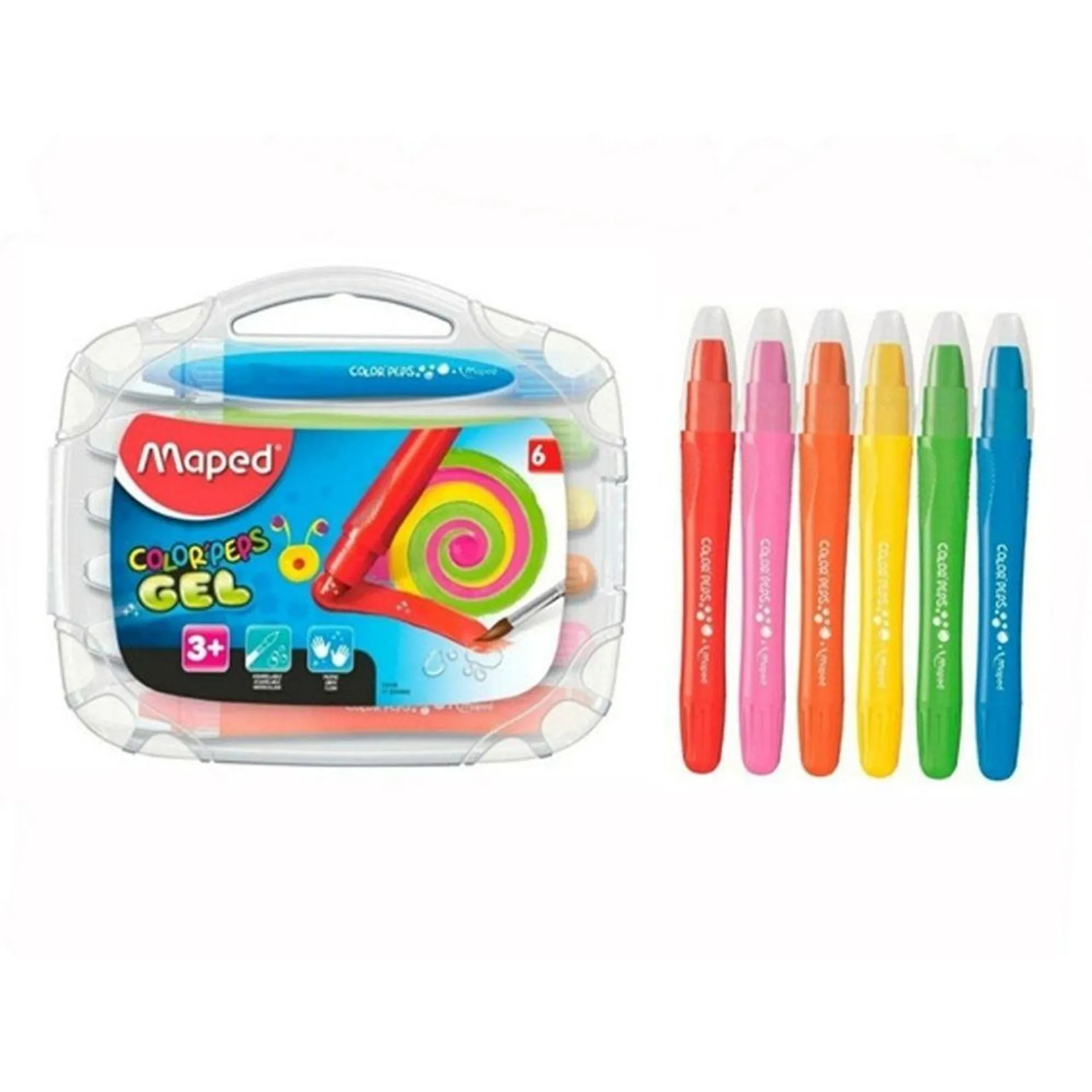 CRAYONES GEL X 6 MAPED