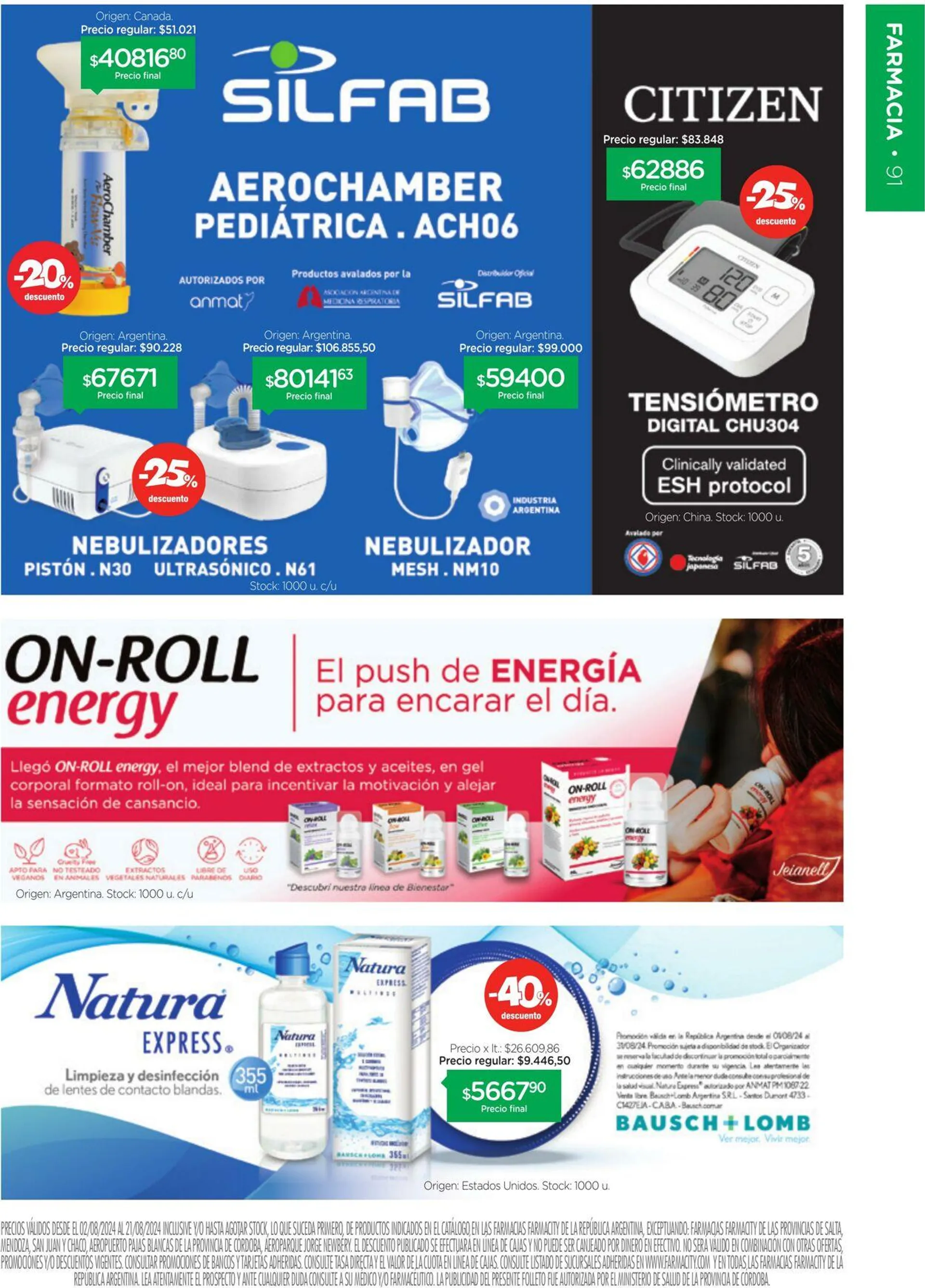 Ofertas de Farmacity 1 de agosto al 31 de agosto 2024 - Página 91 del catálogo