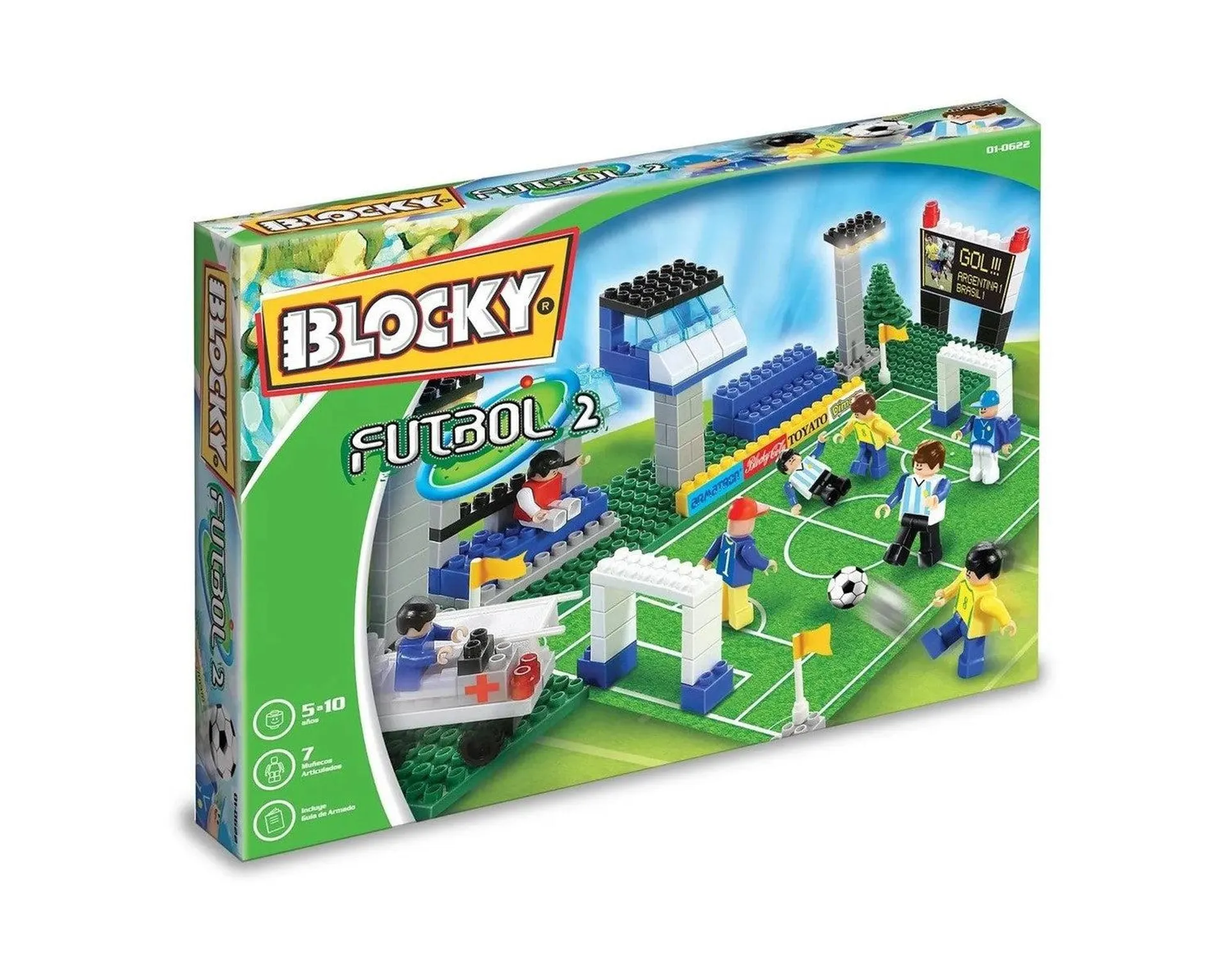 Blocky Futbol 2 Bloques 185 Piezas Original 01-0622