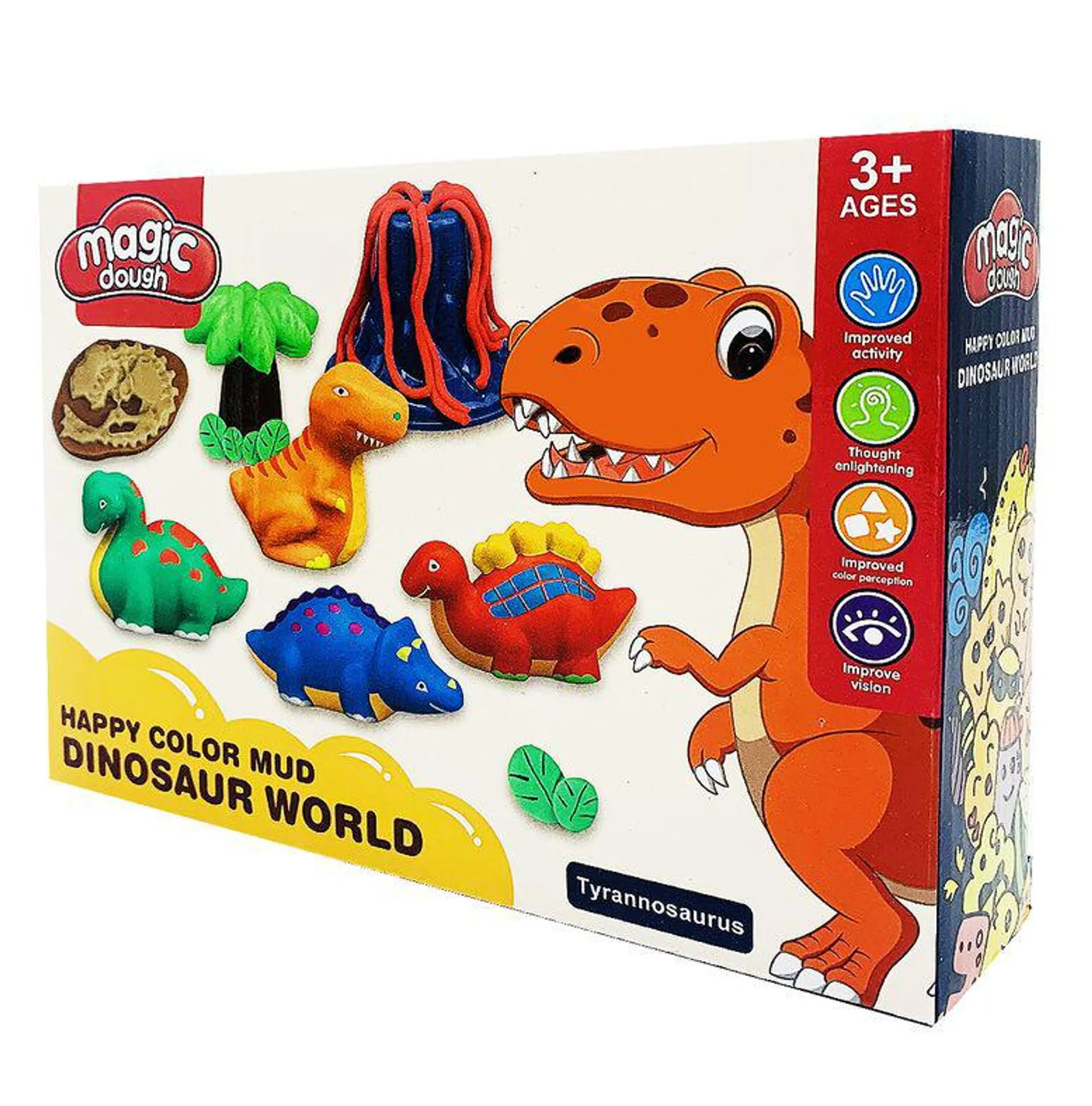 Juego De Masas Para Modelar Mundo De Dinosaurios T-Rex