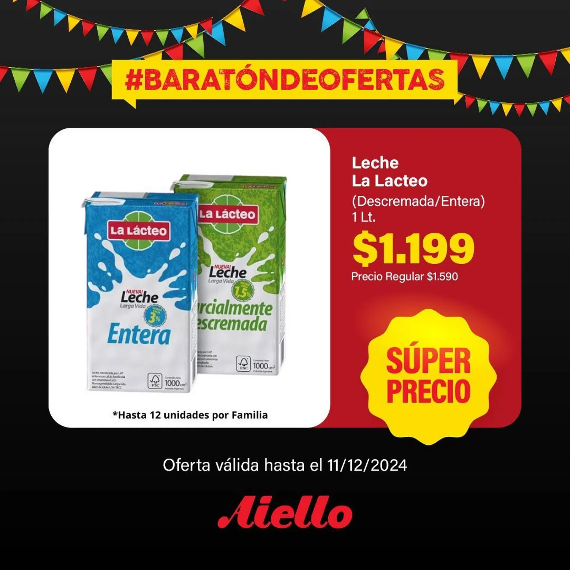 Ofertas de Catálogo Supermercados Aiello 9 de diciembre al 11 de diciembre 2024 - Página 4 del catálogo