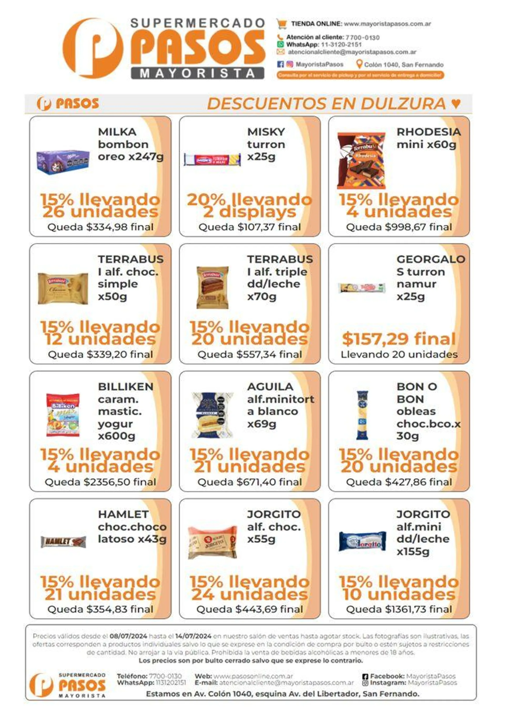 Descuentos en dulzura Pasos Supermercados  - 1