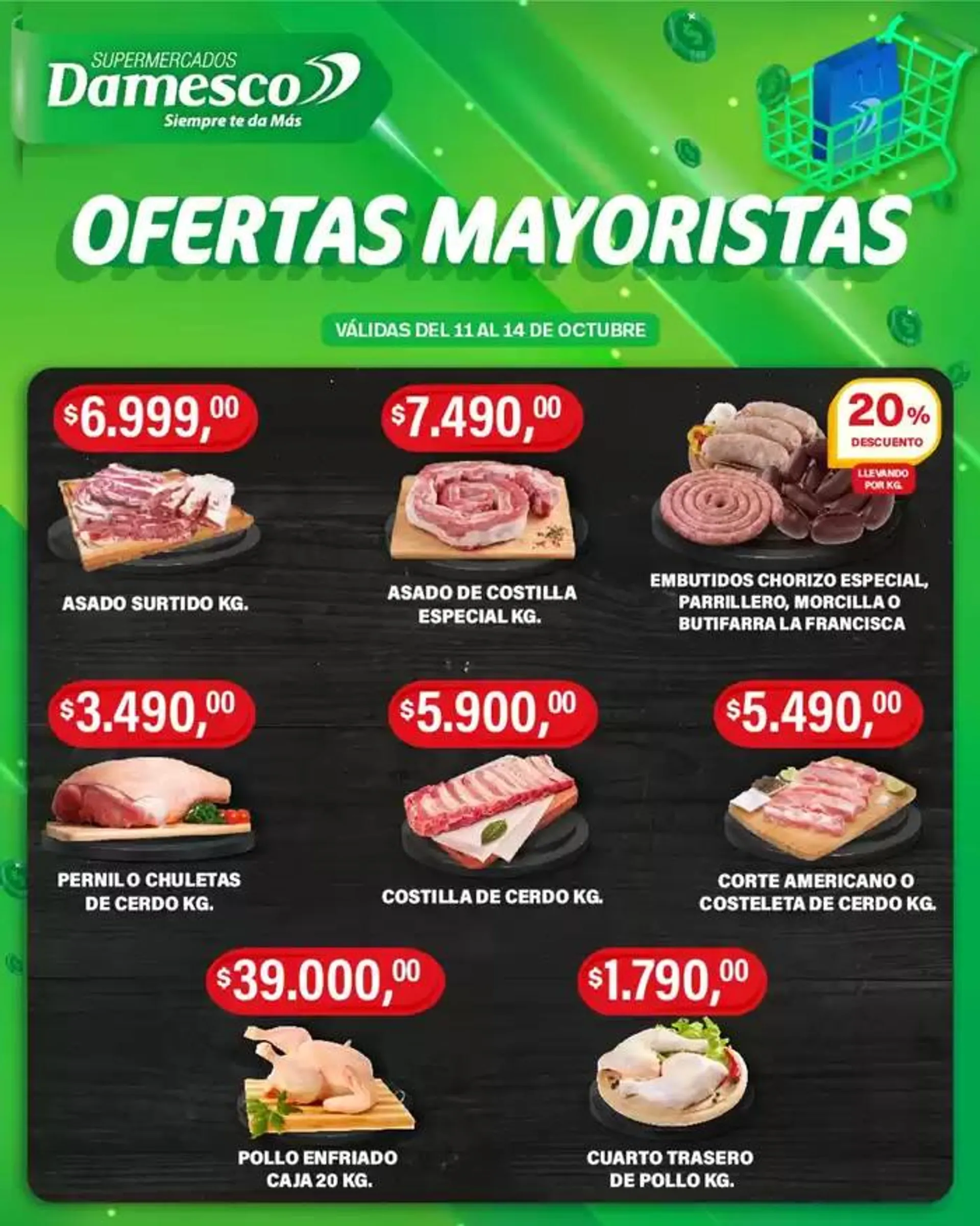 Ofertas de Ofertas Supermercados Damesco 11 de octubre al 25 de octubre 2024 - Página  del catálogo