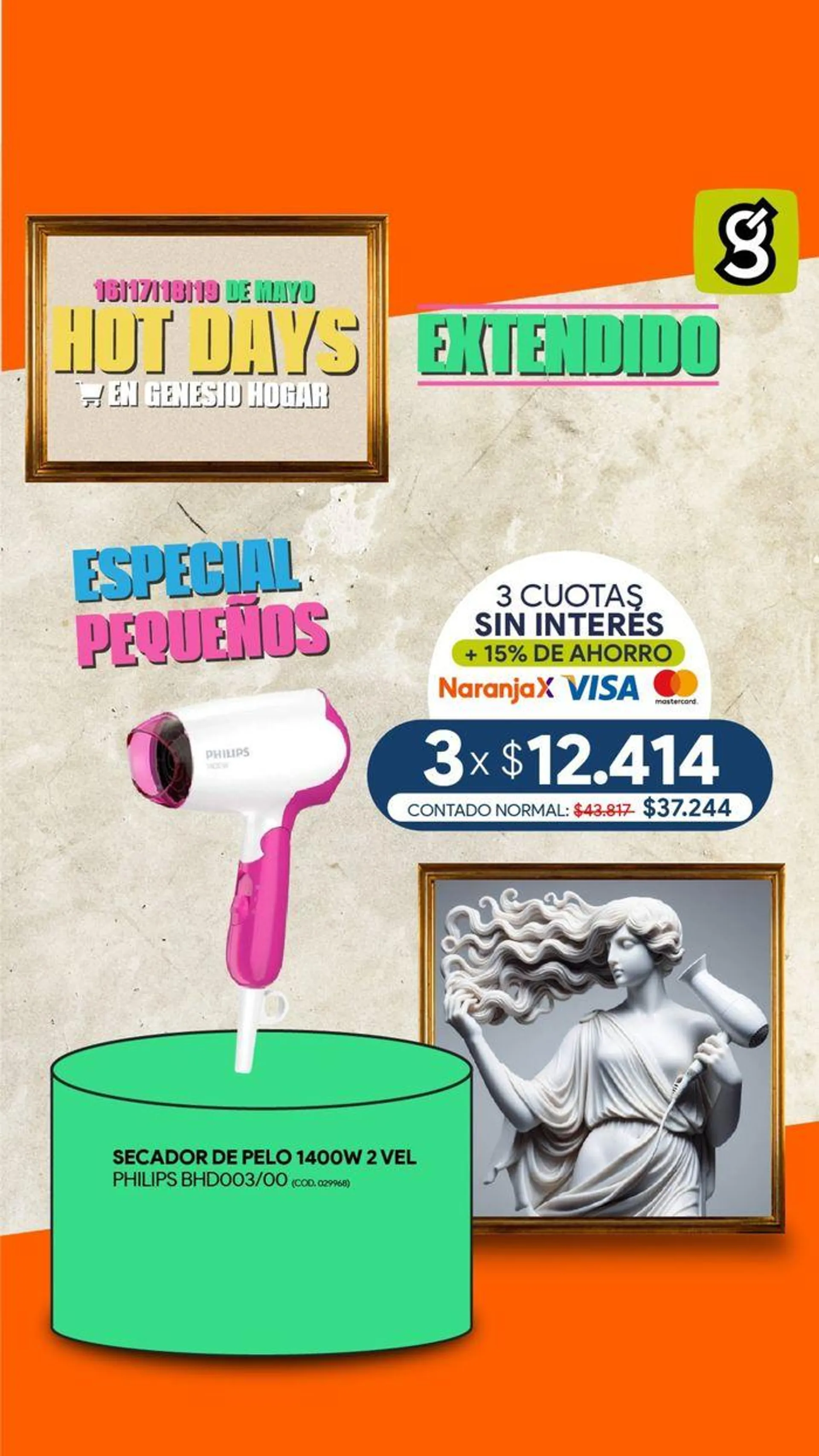 Ofertas de Catálogo Genesio Hogar - Hot Days Extendido! 17 de mayo al 19 de mayo 2024 - Página 7 del catálogo