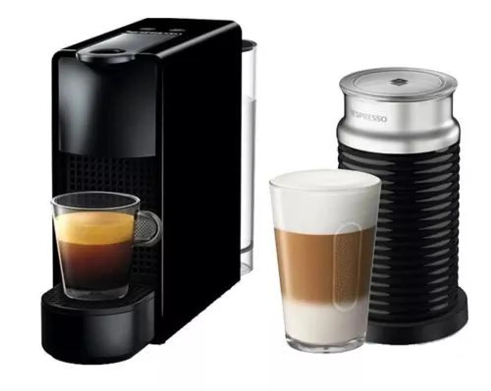 Cafetera Nespresso Essenza Mini C Aeroccino3 Color Negro