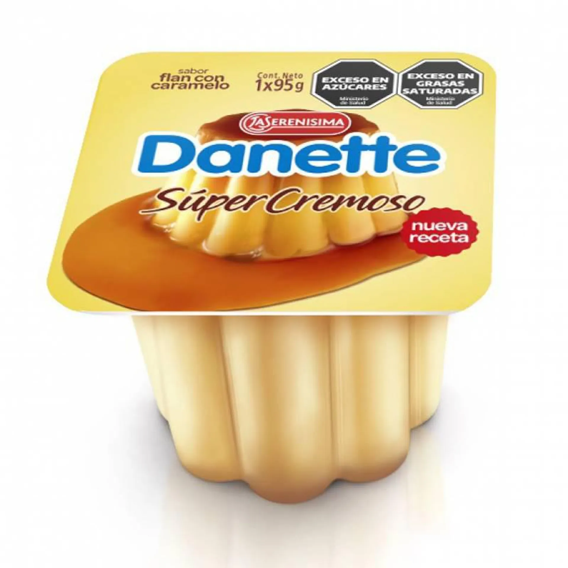 Flan con Caramelo Super Cremoso Danette x 95 g.