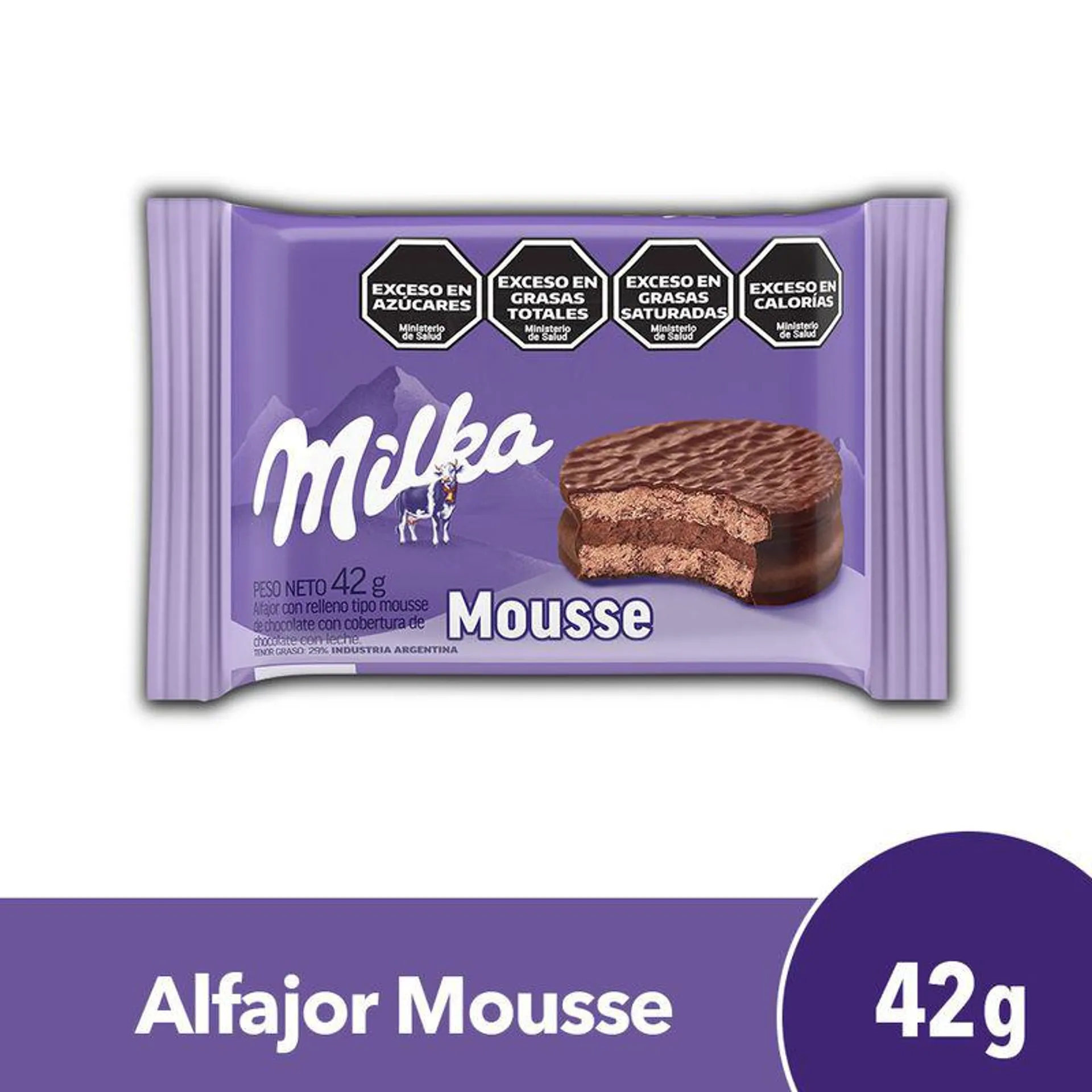 Alfajor Simple Milka Mousse 42 Gr.