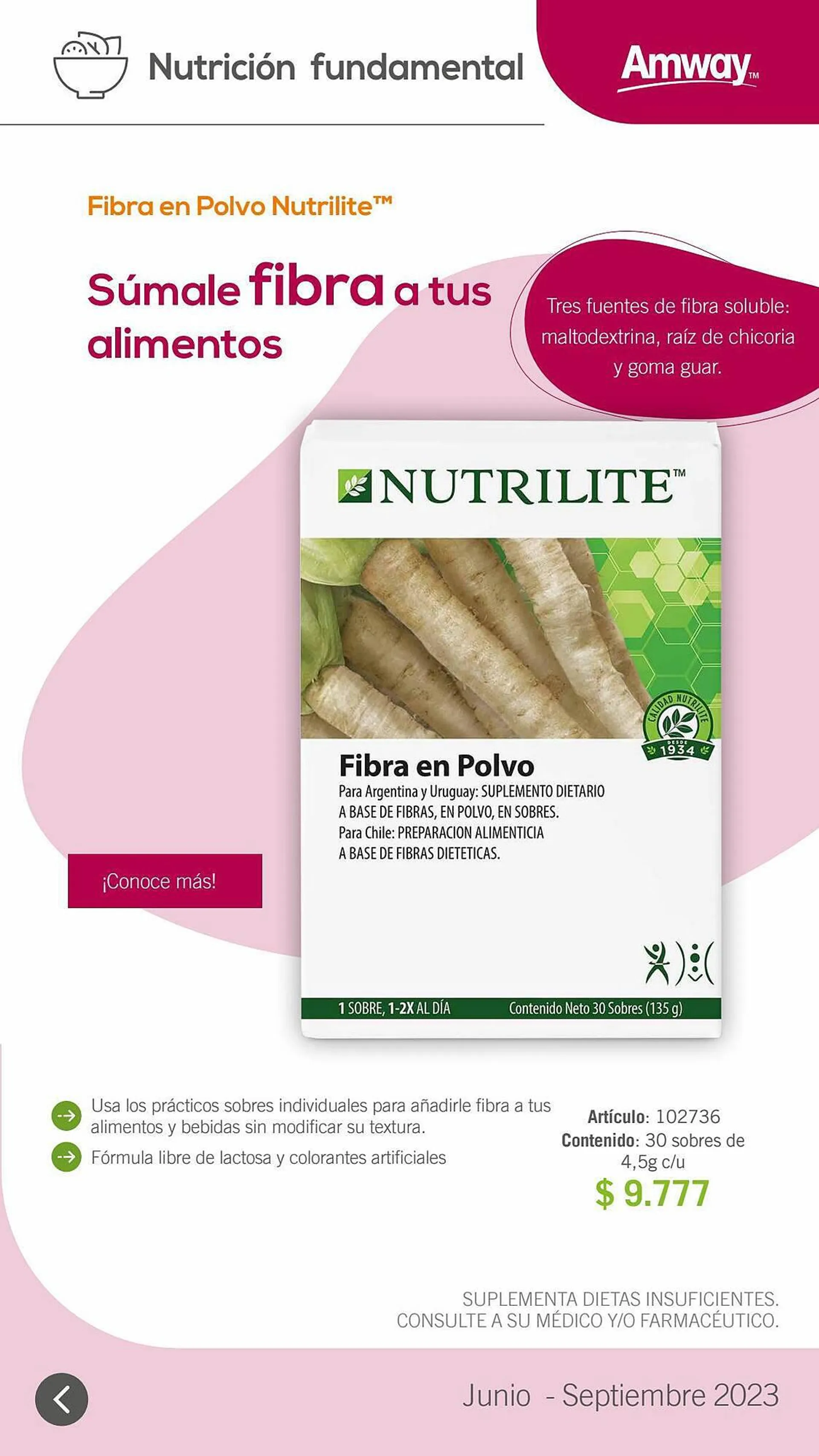 Ofertas de Catálogo Amway 1 de julio al 30 de septiembre 2023 - Página 8 del catálogo