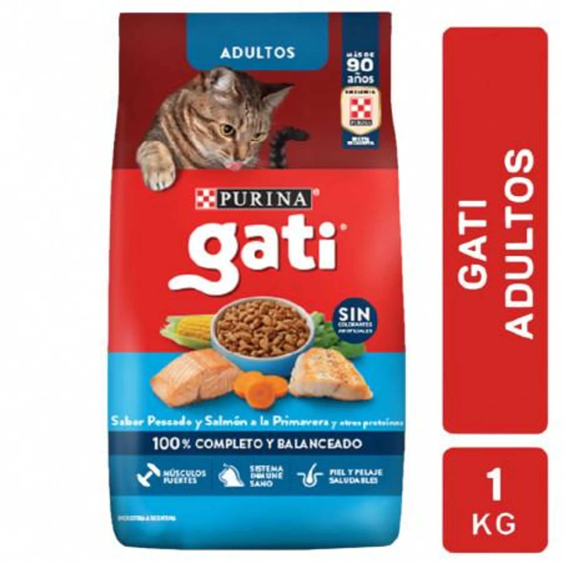 ALIMENTO GATOS GATI PESC Y SALMON 1 KG