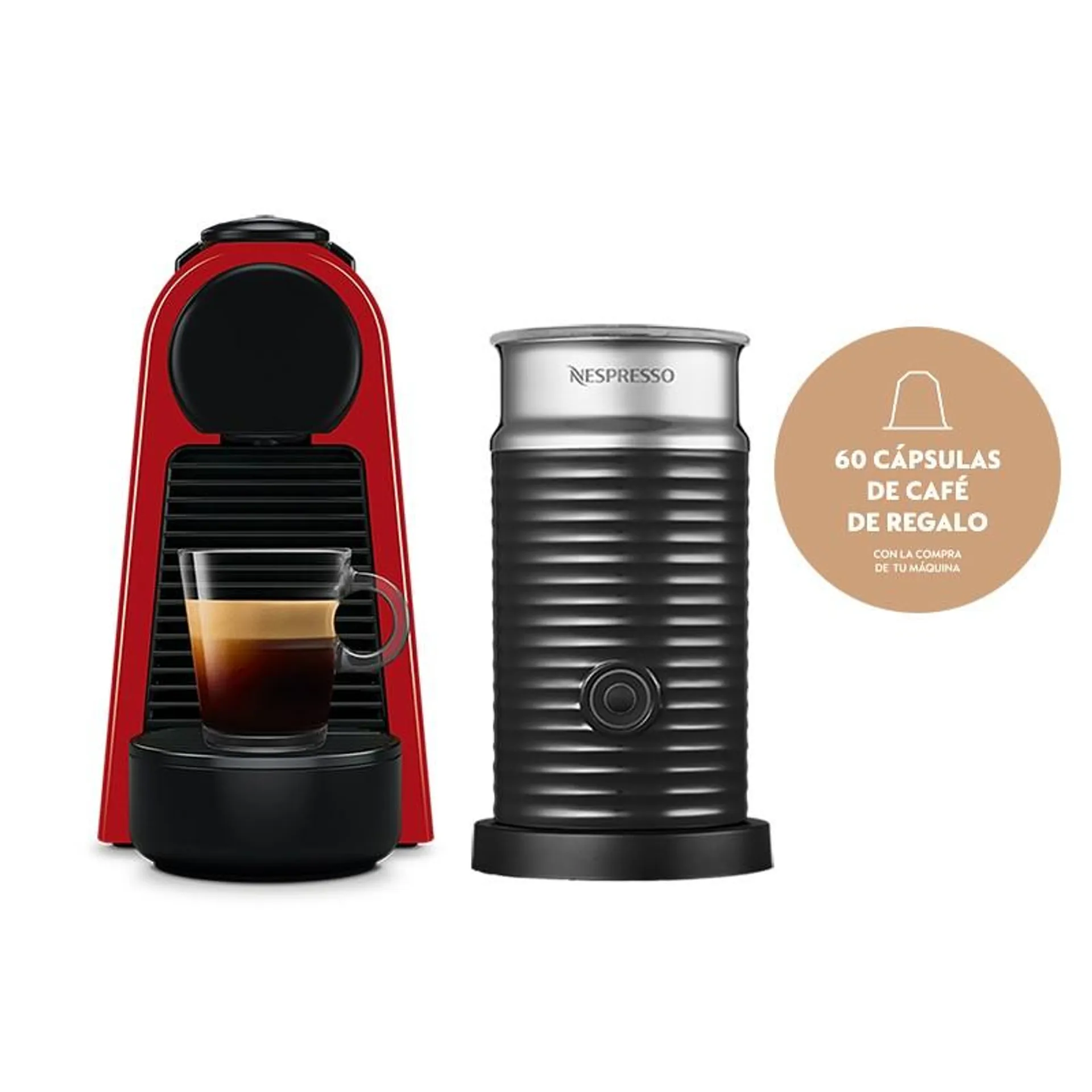 Cafetera Essenza M.ro+aero A3kd30-ar-rene2. - NESPRESSO