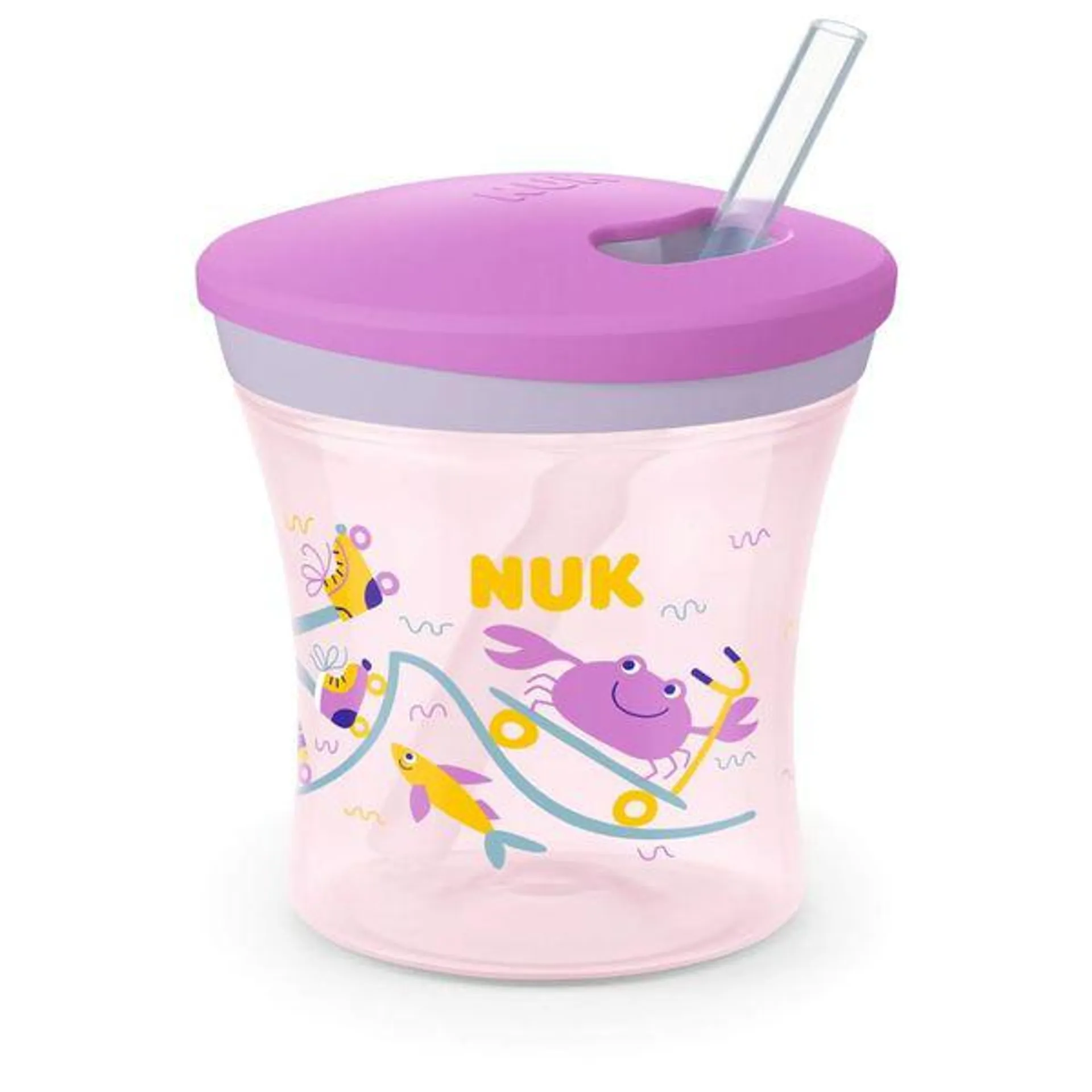 Vaso NUK Evolution Pez Violeta