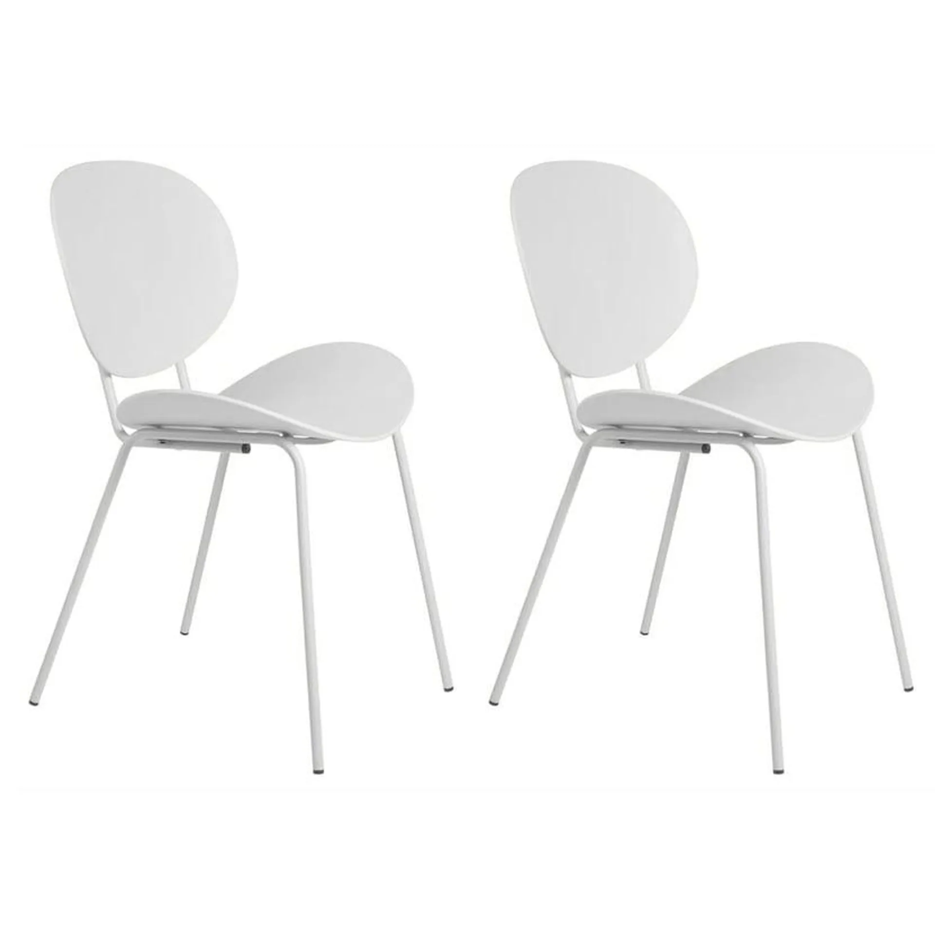 Pack de 2 sillas de comedor Concept blanca