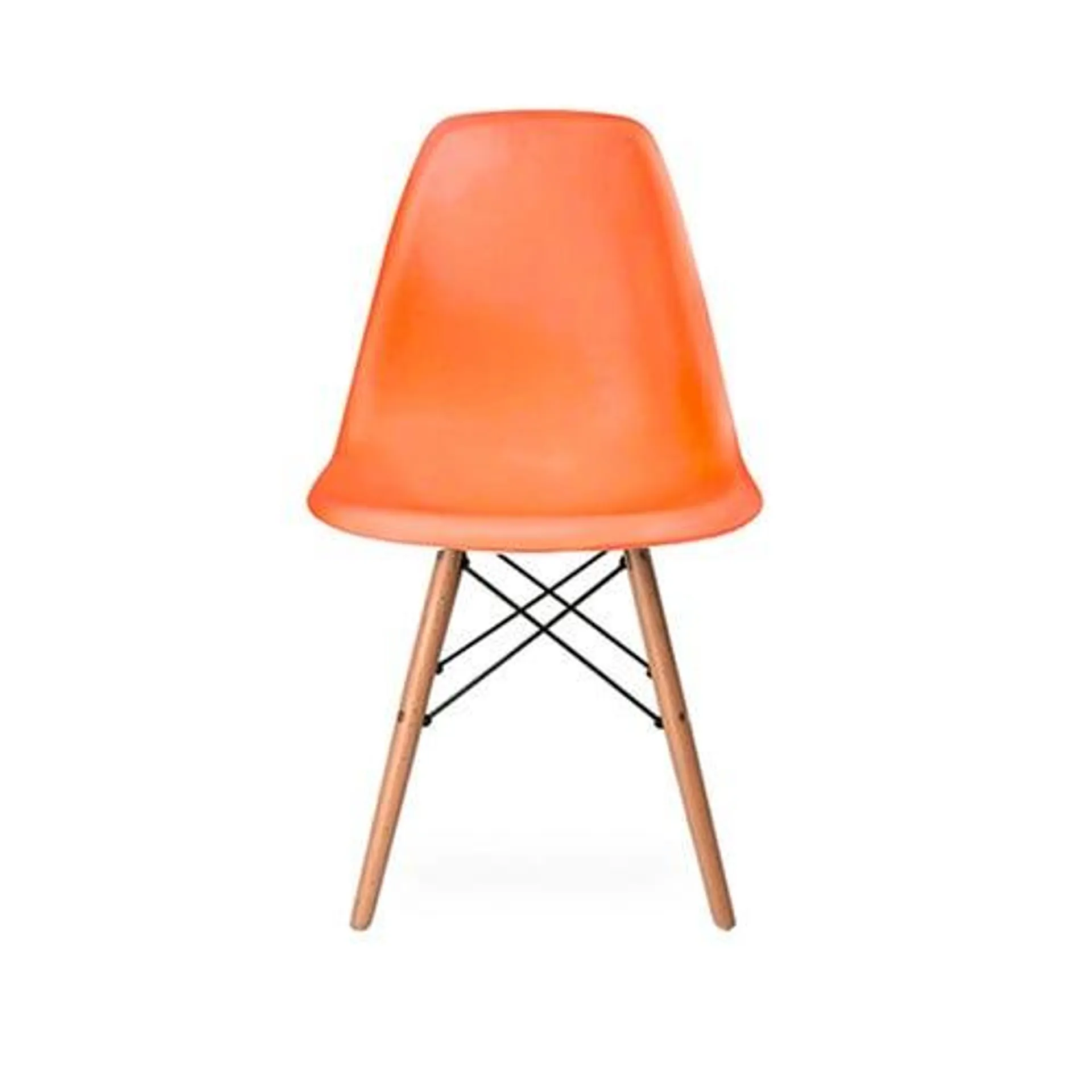 Silla Eames ideal comedor living naranja