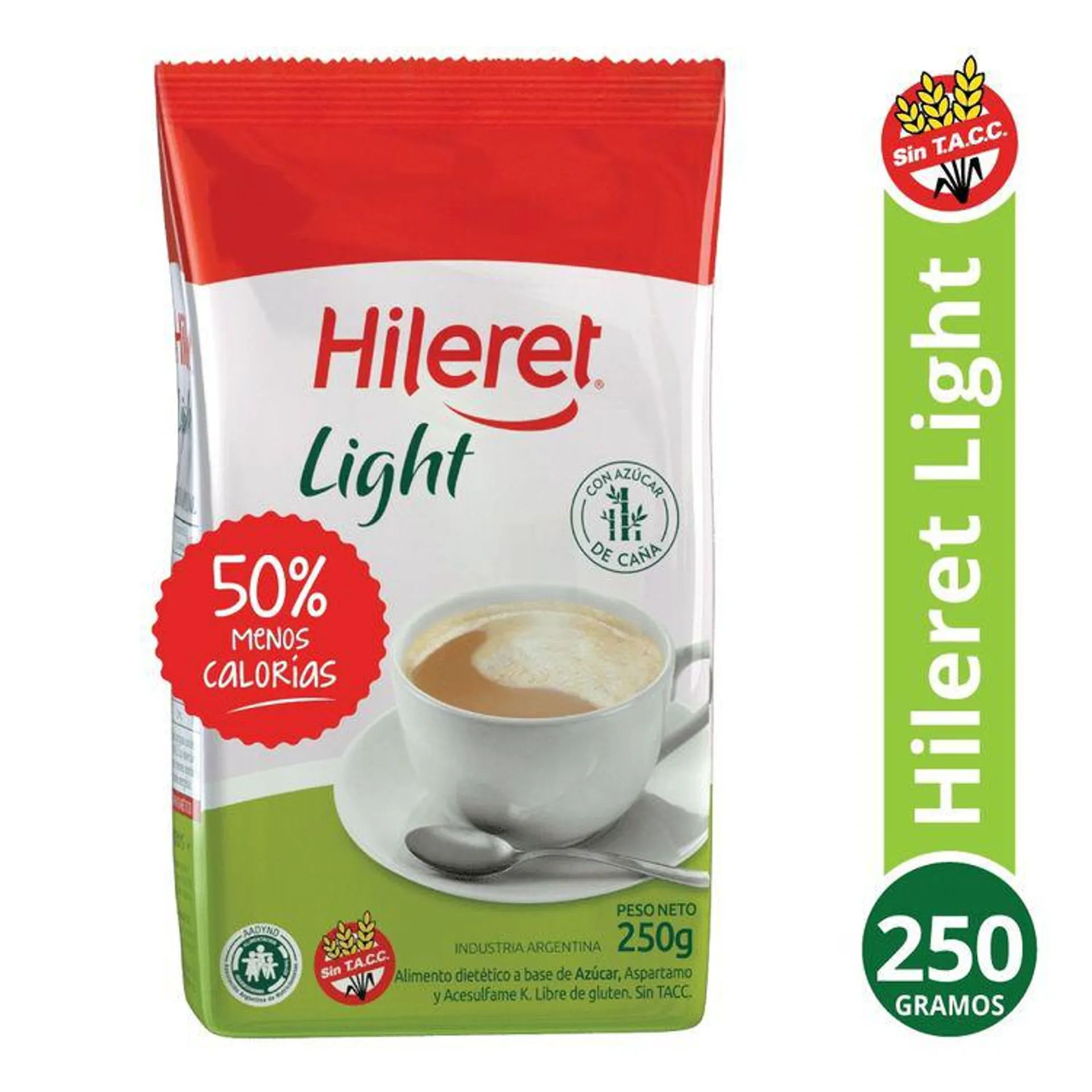 Azucar Hileret light x 250 Gr
