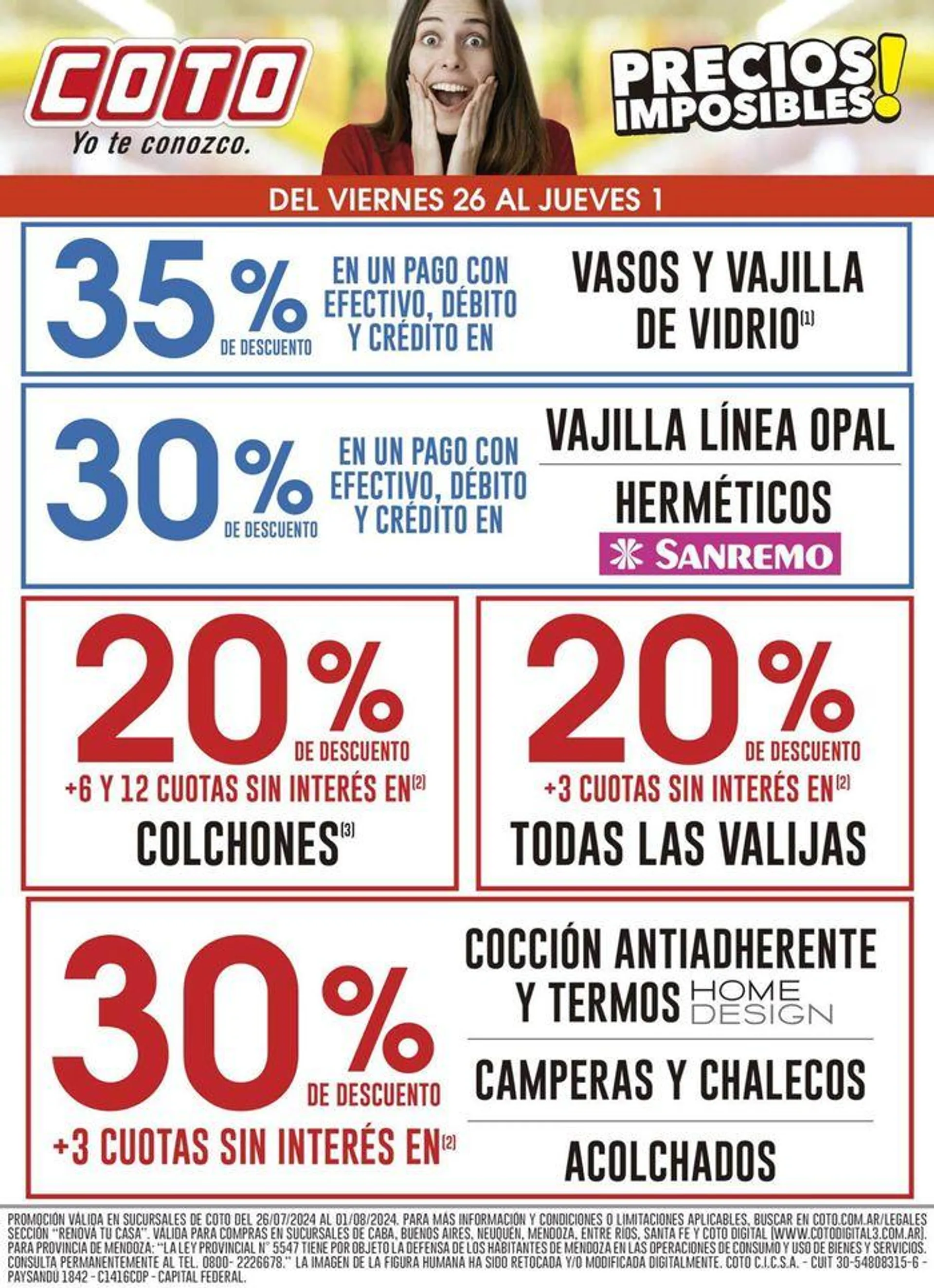 Ofertas de Coto Afiche Renova 26 de julio al 1 de agosto 2024 - Página 1 del catálogo