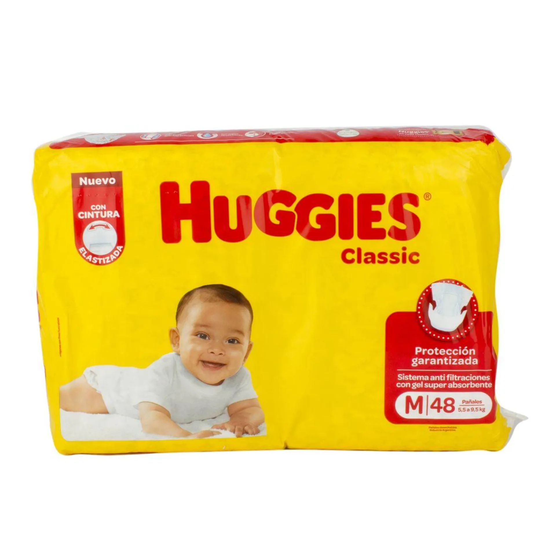 Pañales Bebés Huggies M Classic Jumbo 48