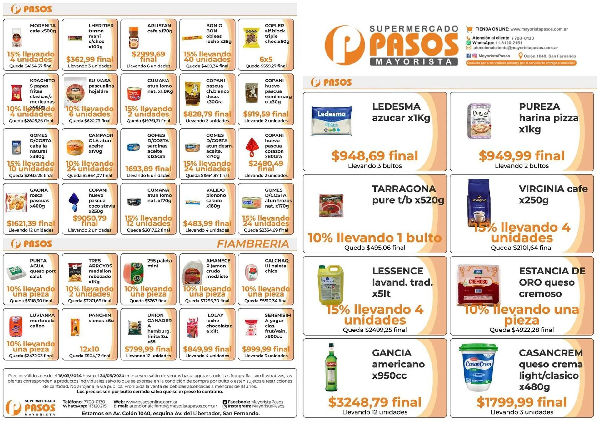 Ofertas de Catálogo Pasos Supermercado 19 de marzo al 24 de marzo 2024 - Página  del catálogo