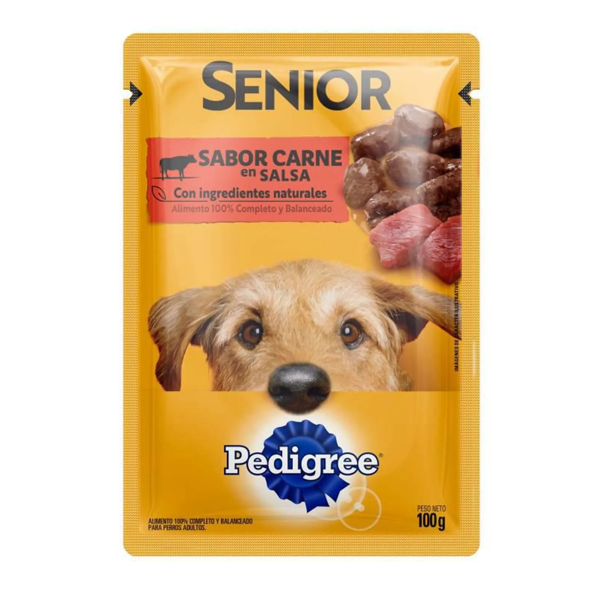 Alimento para Perro Adulto 7+ Pouch Carne Pedigree x 100 g.