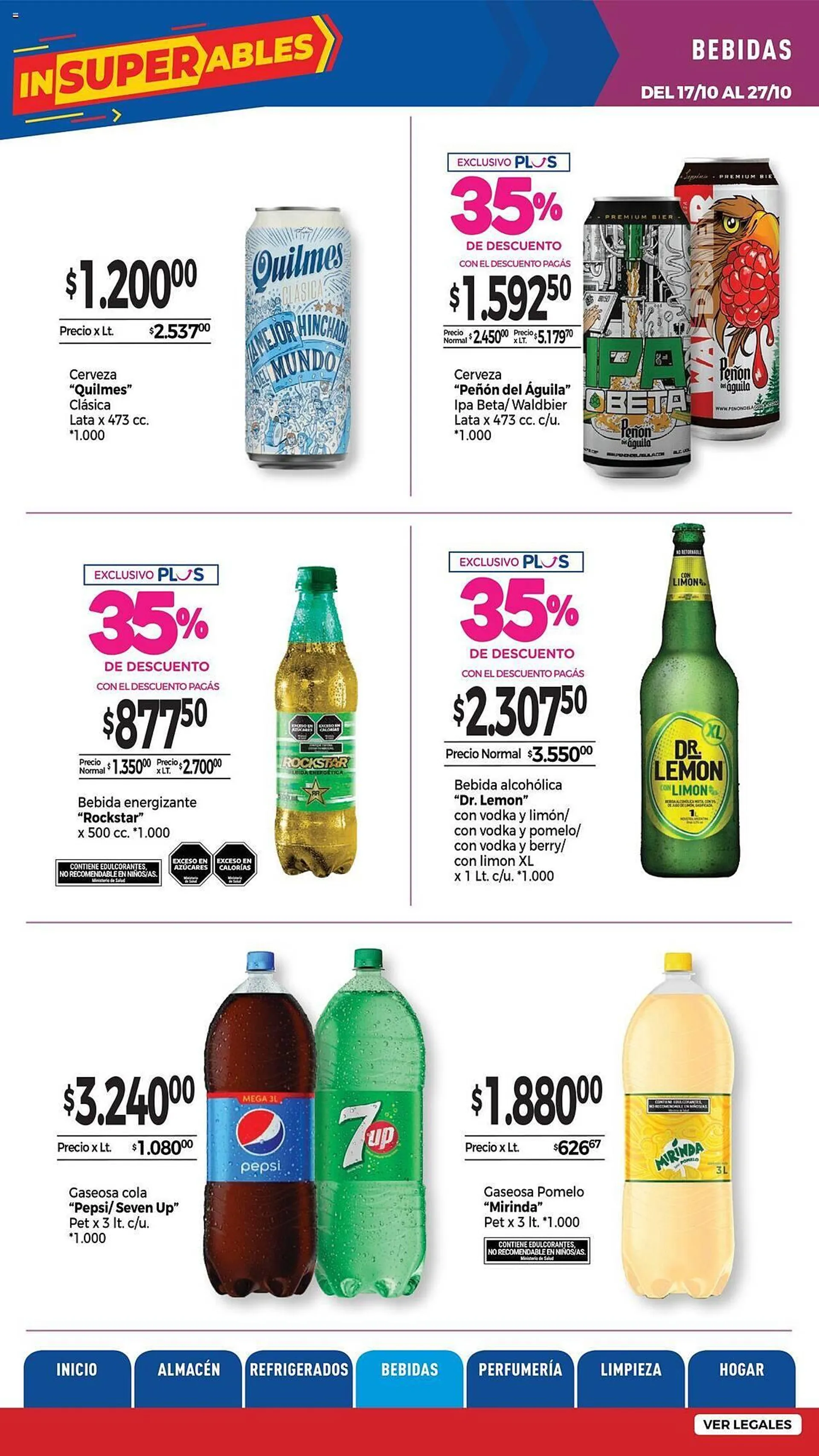 Ofertas de Catálogo La Anonima 17 de octubre al 27 de octubre 2024 - Página 20 del catálogo