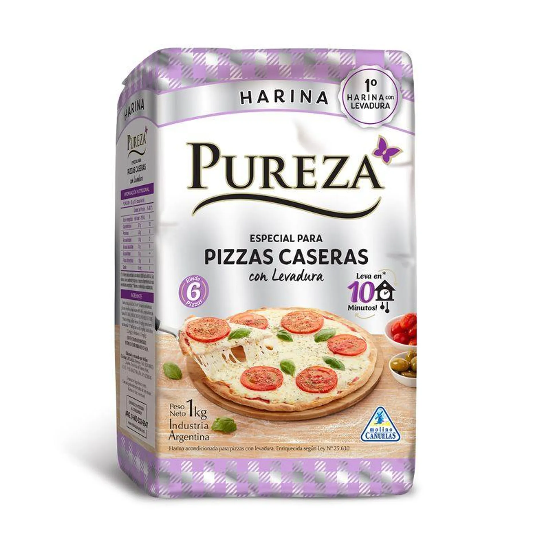 Harina Pureza especial para pizzas 1 kg.