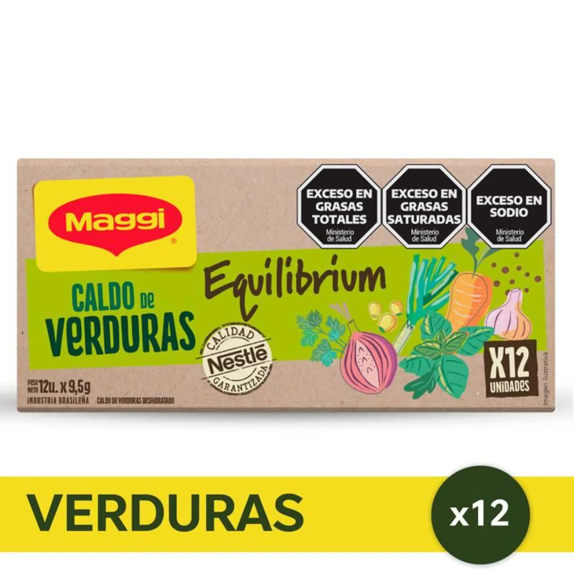 Caldo Equilibrium Verdura Maggi x 12u.