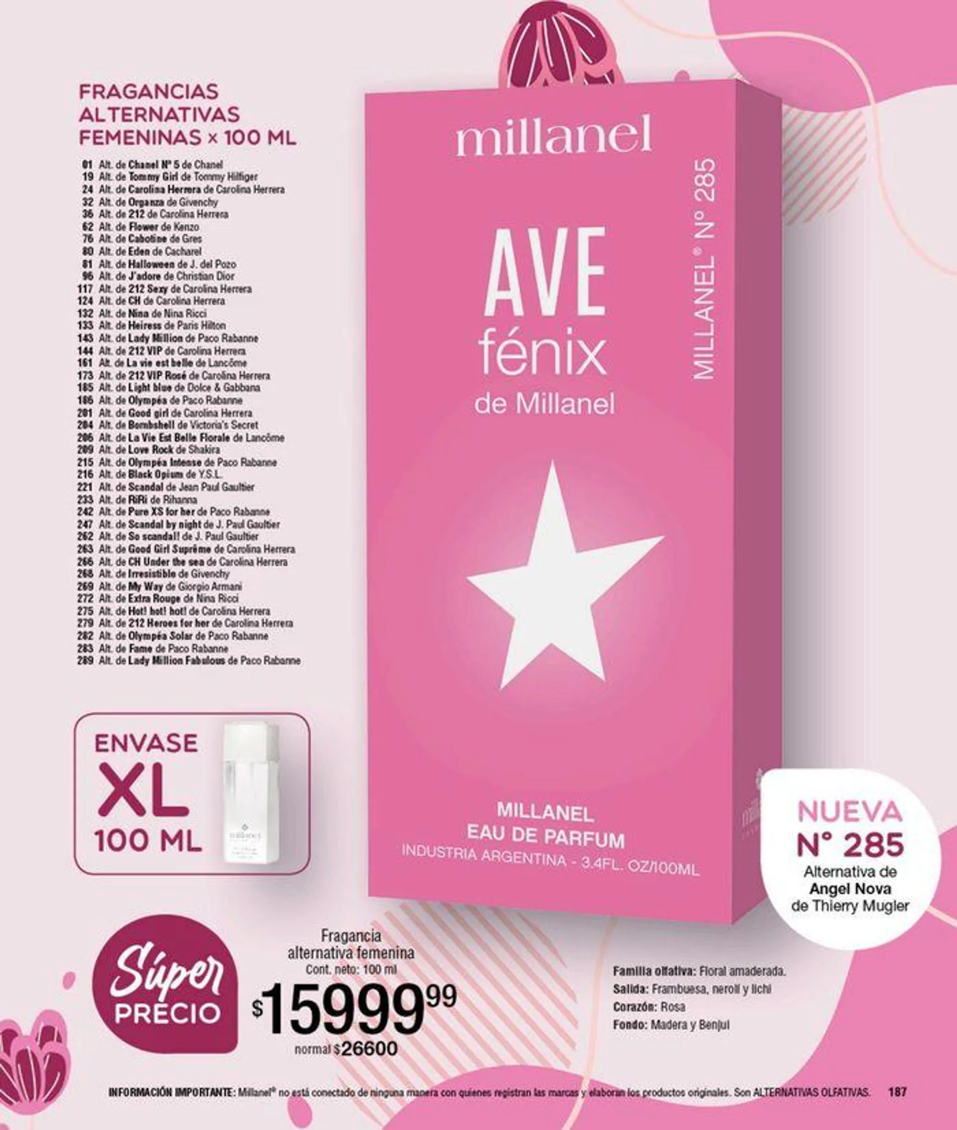 Ofertas de Catálogo Millanel Cosmética 23 de septiembre al 20 de octubre 2024 - Página 96 del catálogo