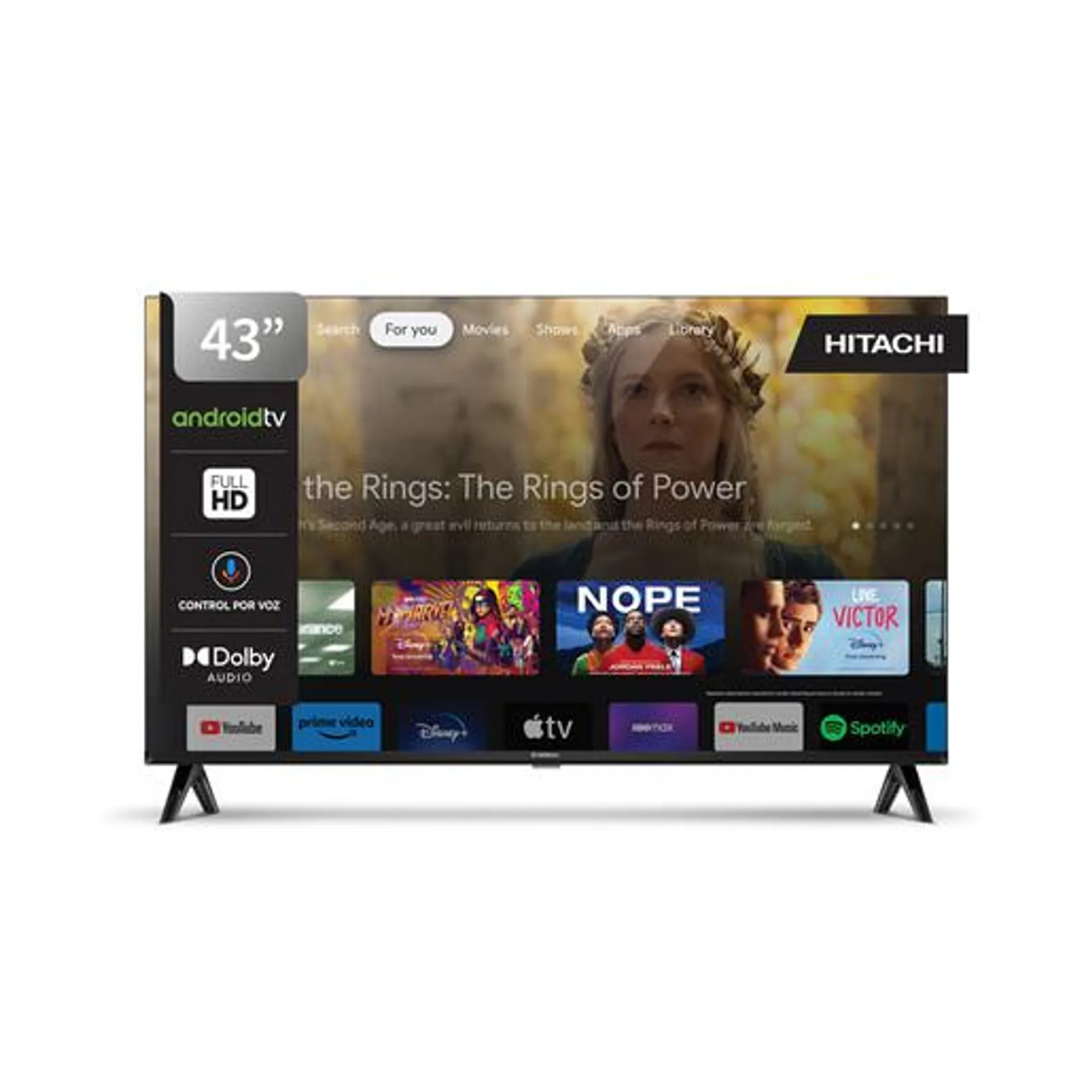 SMART LED ANDROID TV HITACHI 43 PULGADAS FULL HD CDH-LE43SMART23-F