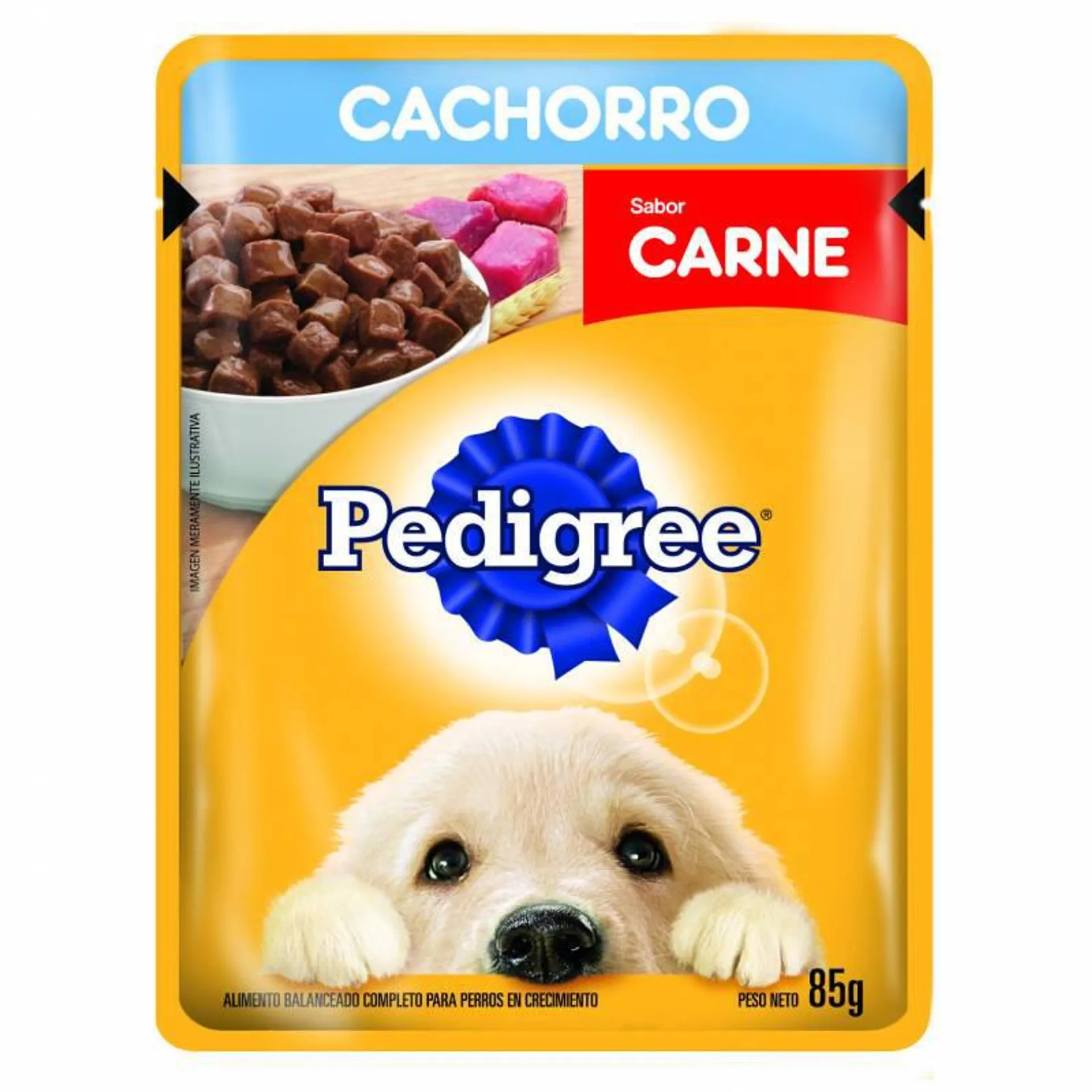 Alimento para Perros Cachorros Carne Pedigree x 85 g.