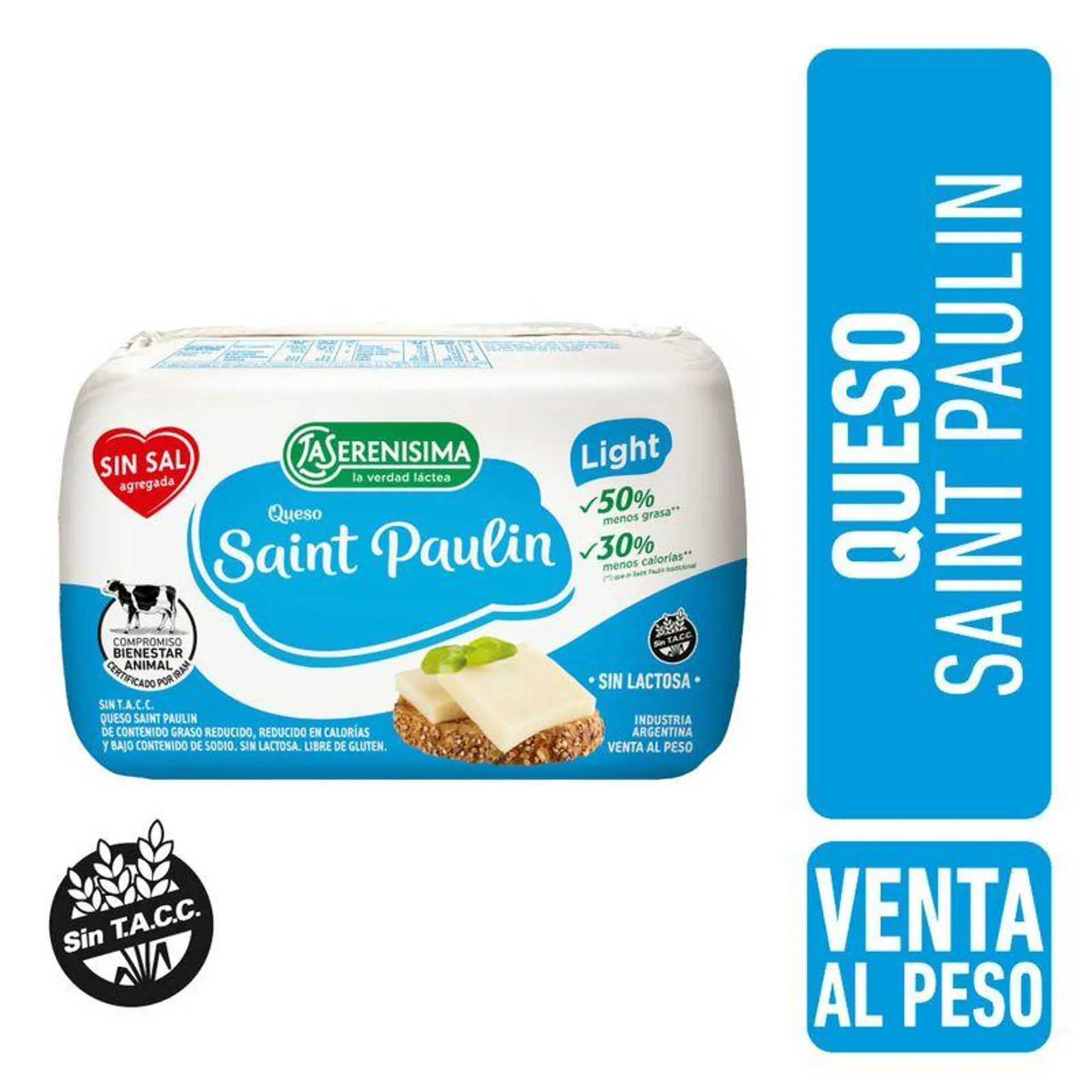 Queso La Serenisima Saint Paulin Paquete X Kg