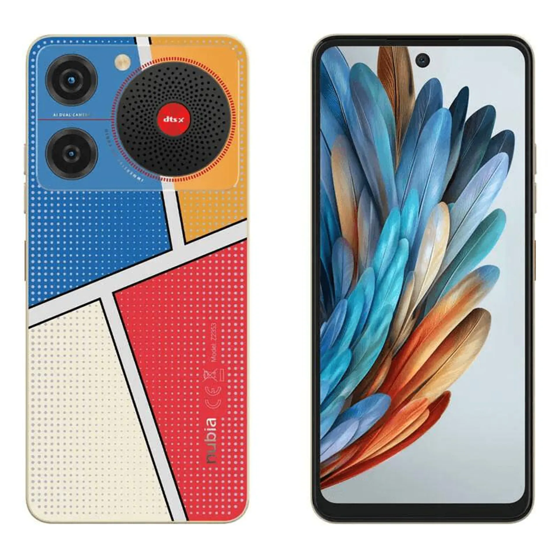 Celular Nubia Music 4GB 128GB Azul / Amarillo / Rojo