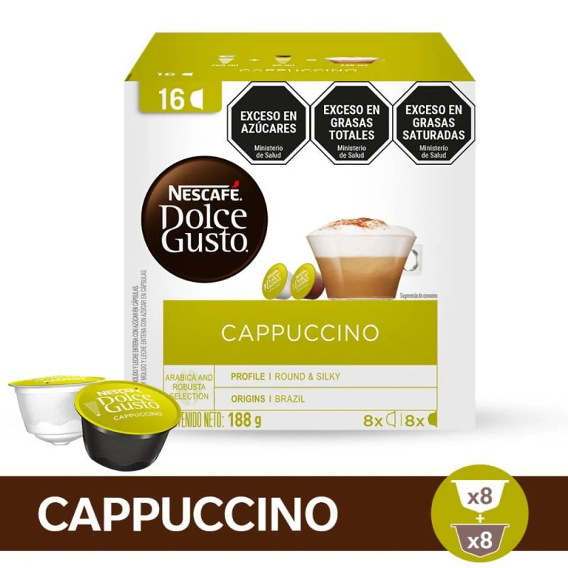 Nescafé Dolce Gusto Cappuccino x 16u.