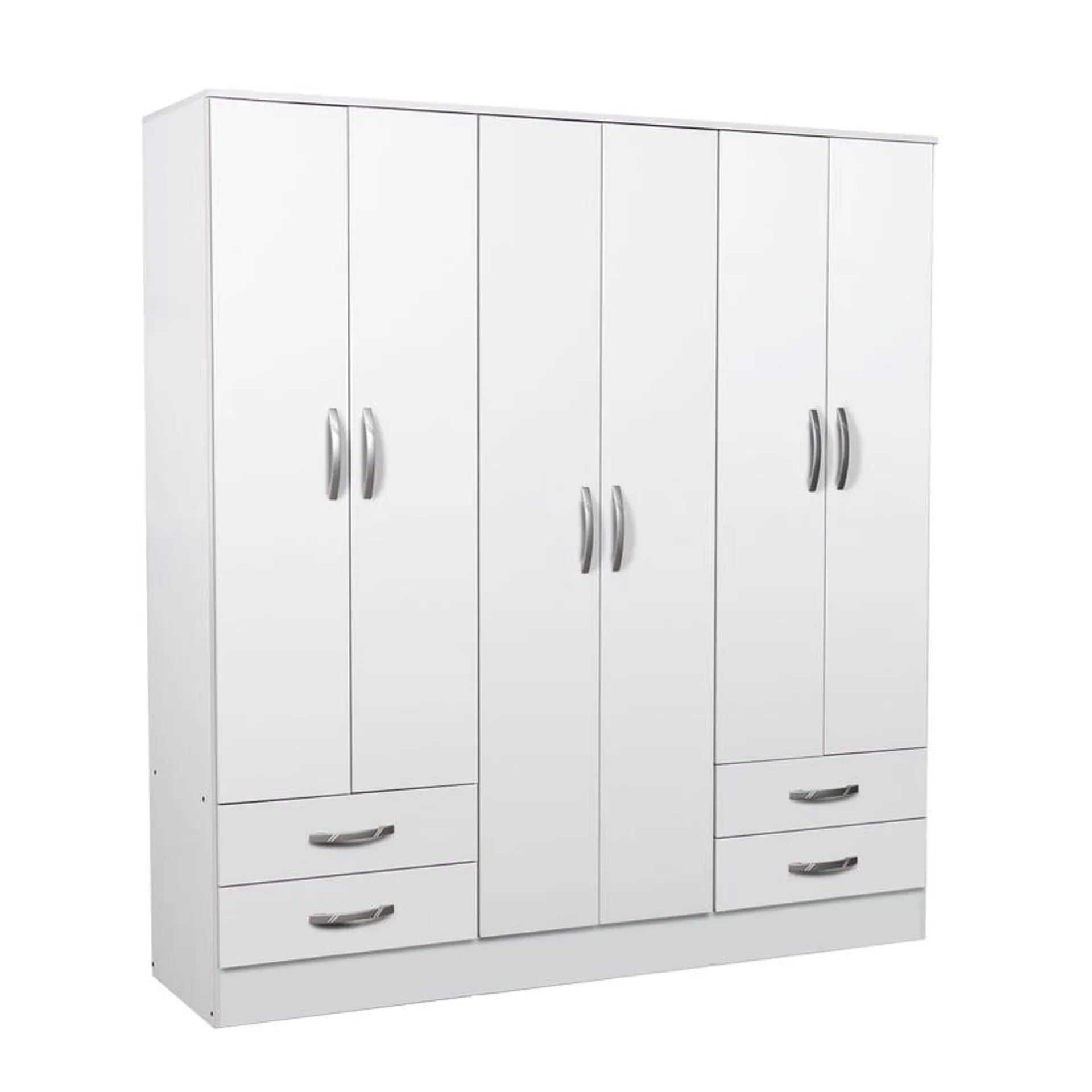 Placard Tana Eco 6 puertas con 4 cajones