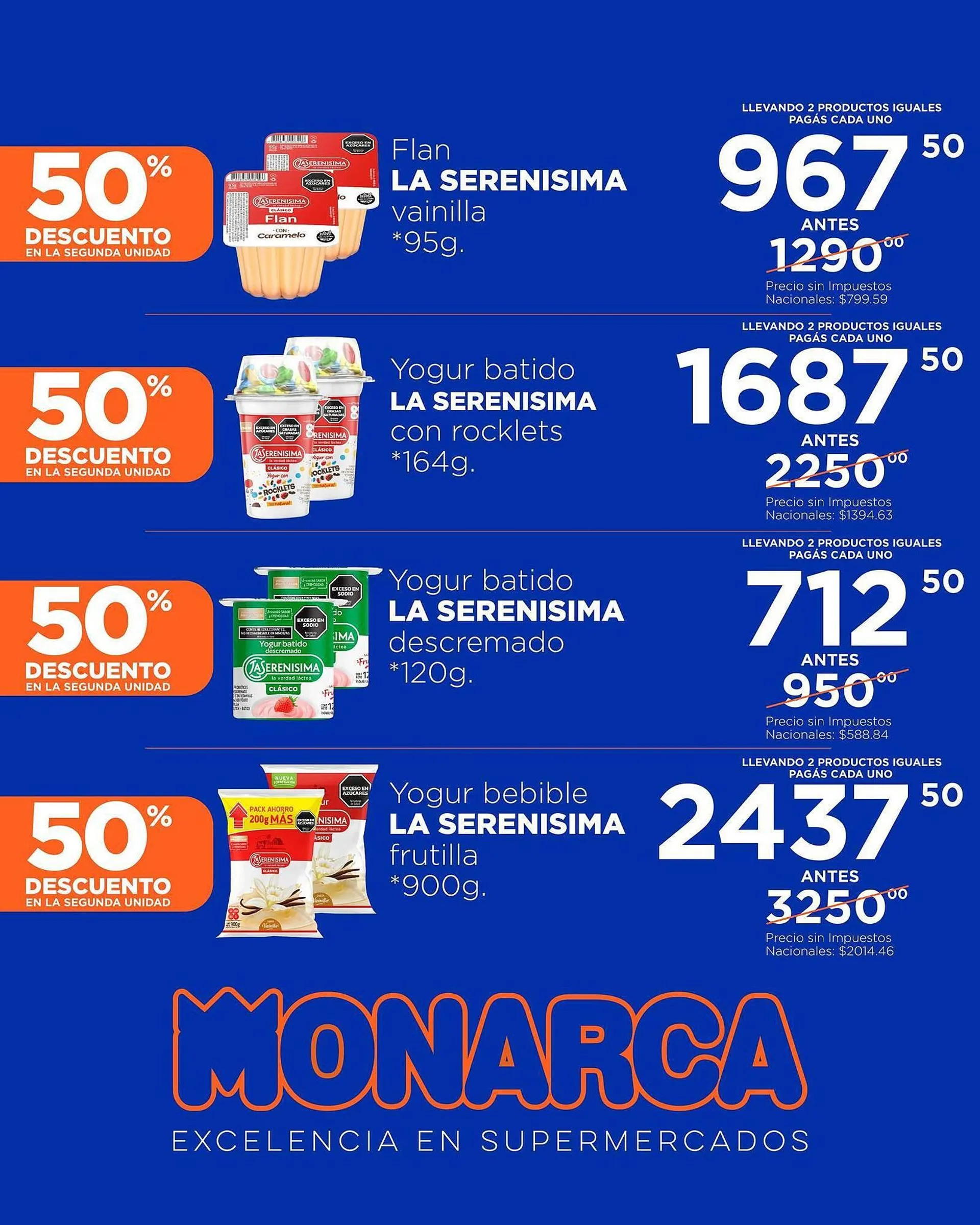 Ofertas de Catálogo Supermercados Monarca 14 de abril al 21 de abril 2025 - Página 1 del catálogo