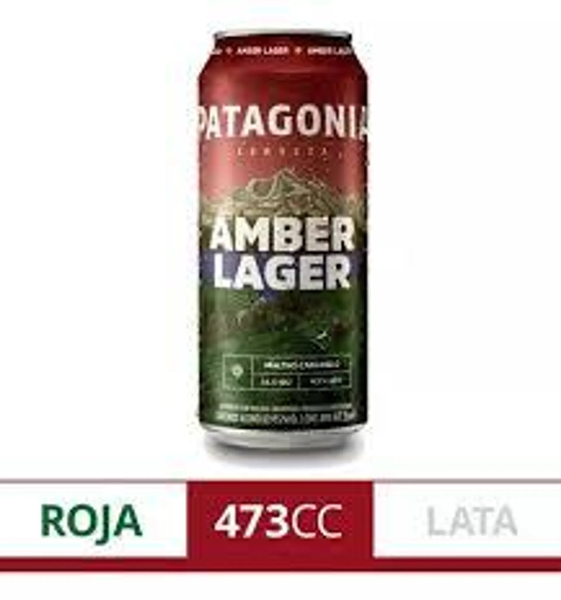 CERVEZA PATAGONIA AMBER LAT 473X